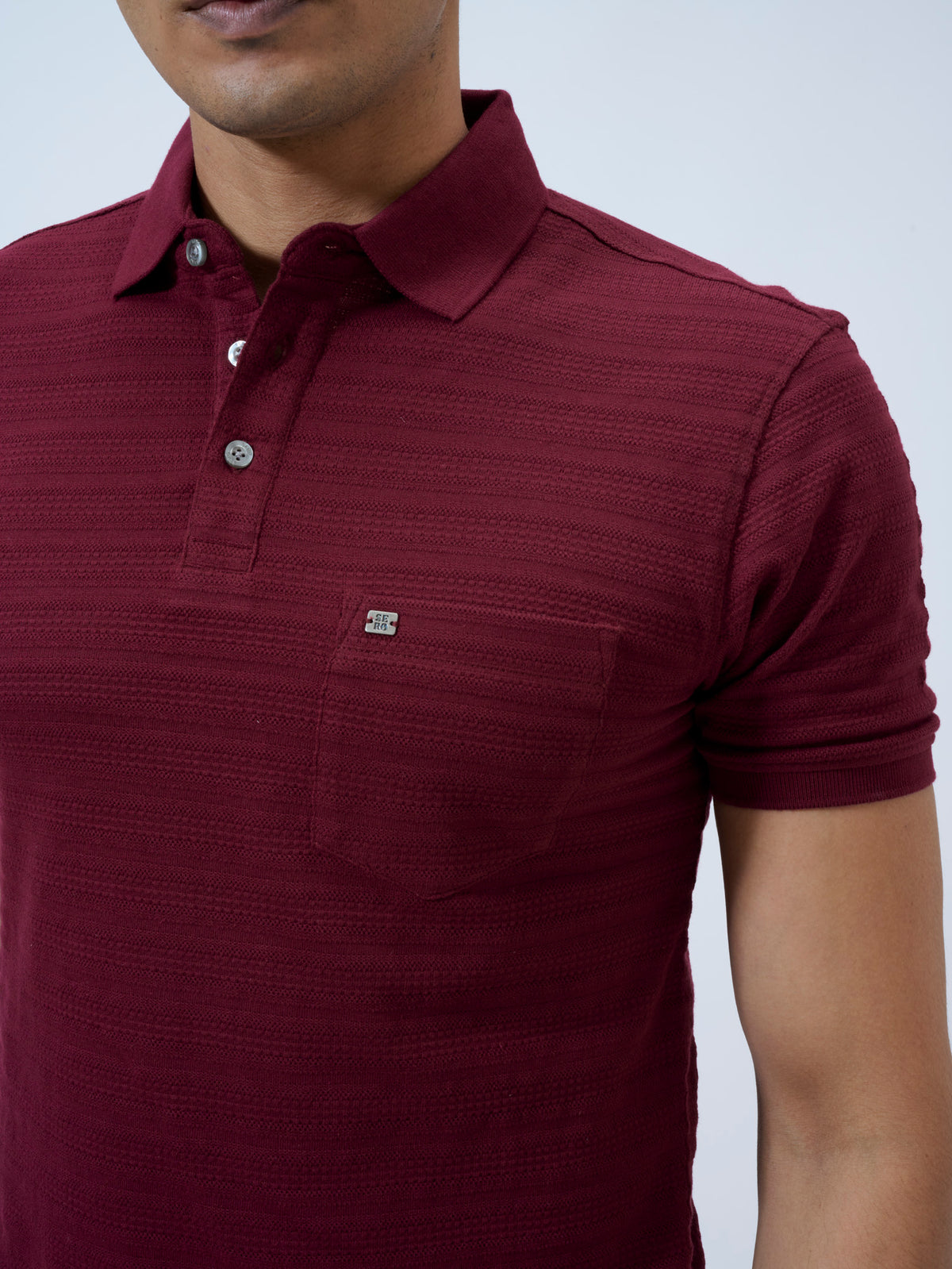 Zinfandel Textured Stripe Polo