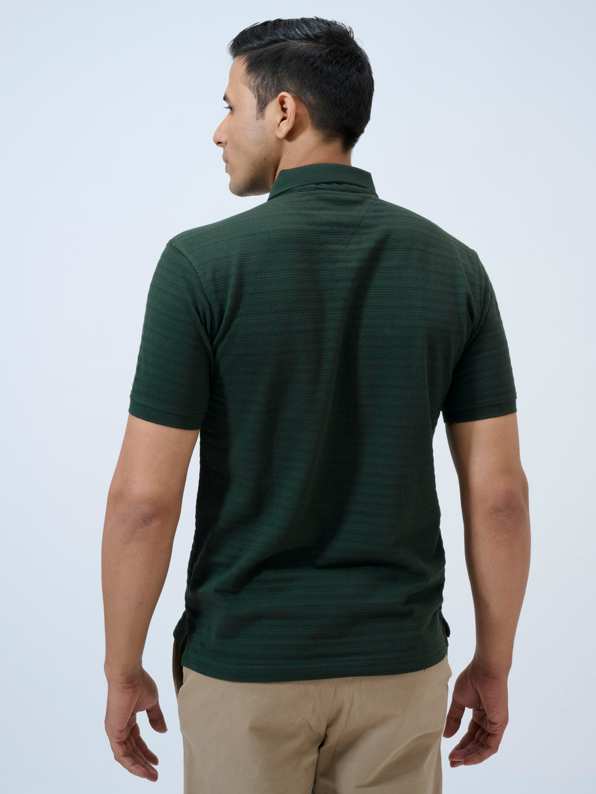 Scarab Textured Stripe Polo