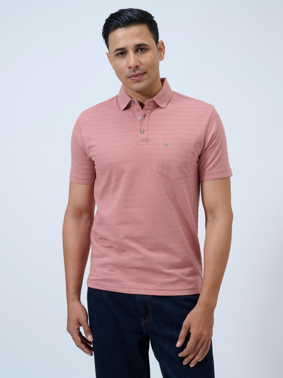 Ash Rose Stripe Polo