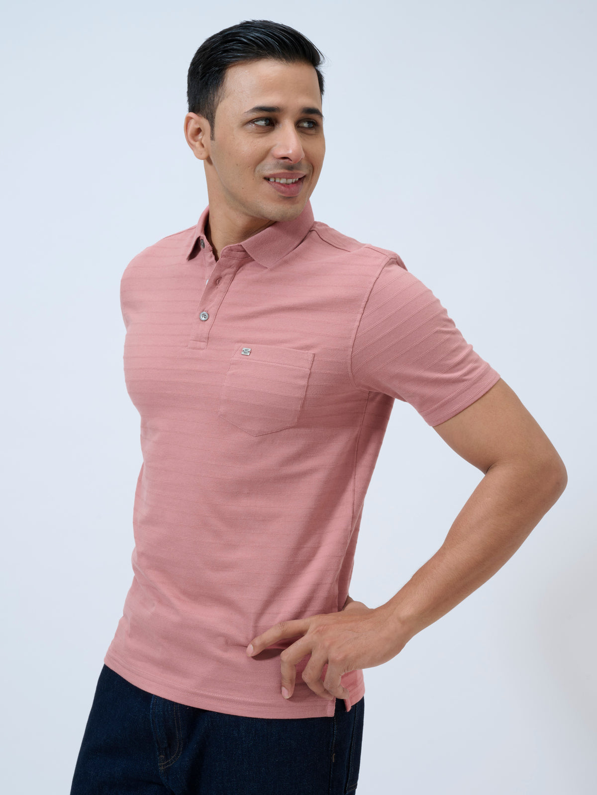 Ash Rose Stripe Polo