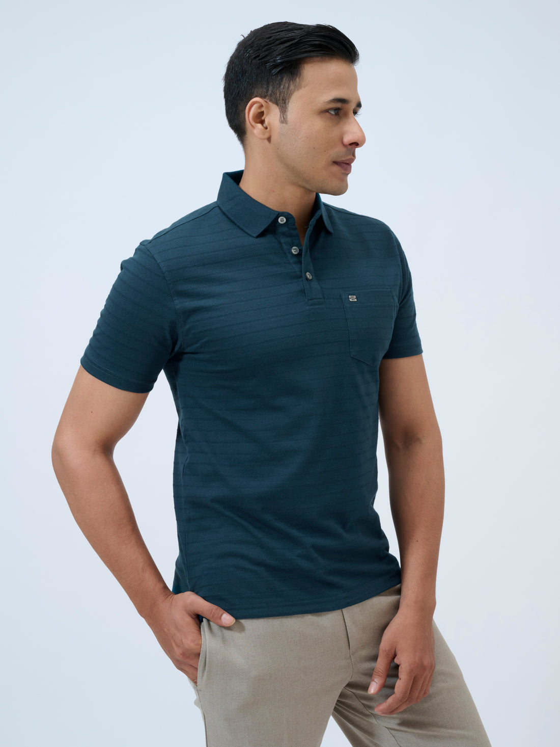 Moonlit Ocean Stripe Polo