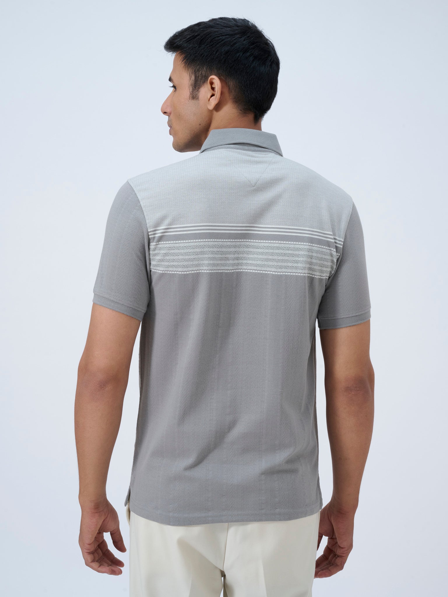 Spanish Grey Textured Polo