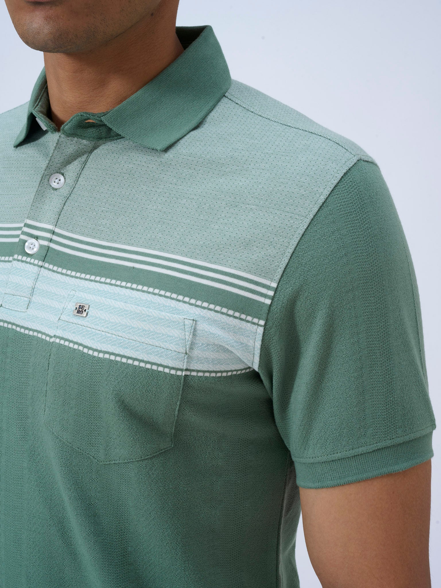Matcha Green Textured Polo