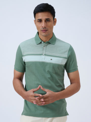 Matcha Green Textured Polo