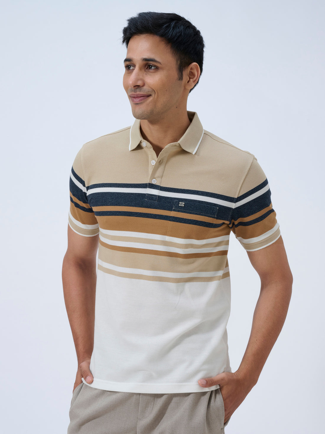 Sandlane Striped Polo