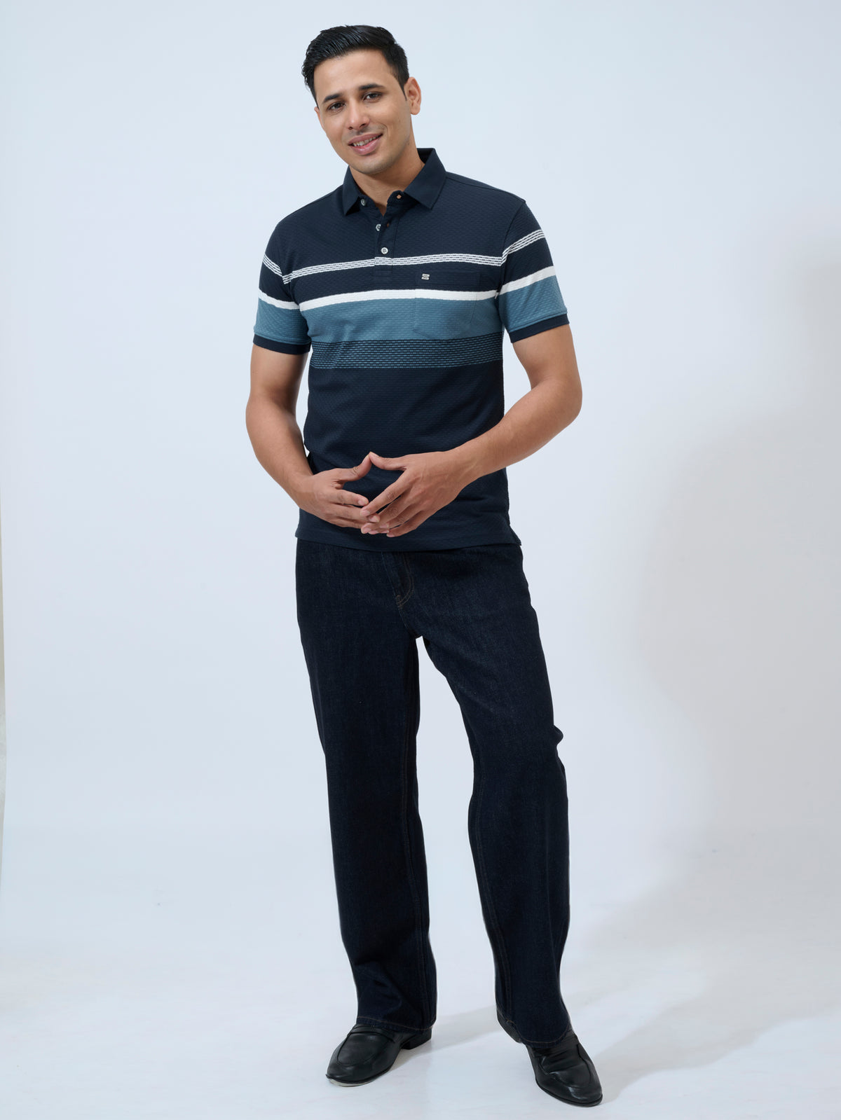 Sky Captain Stripe Polo