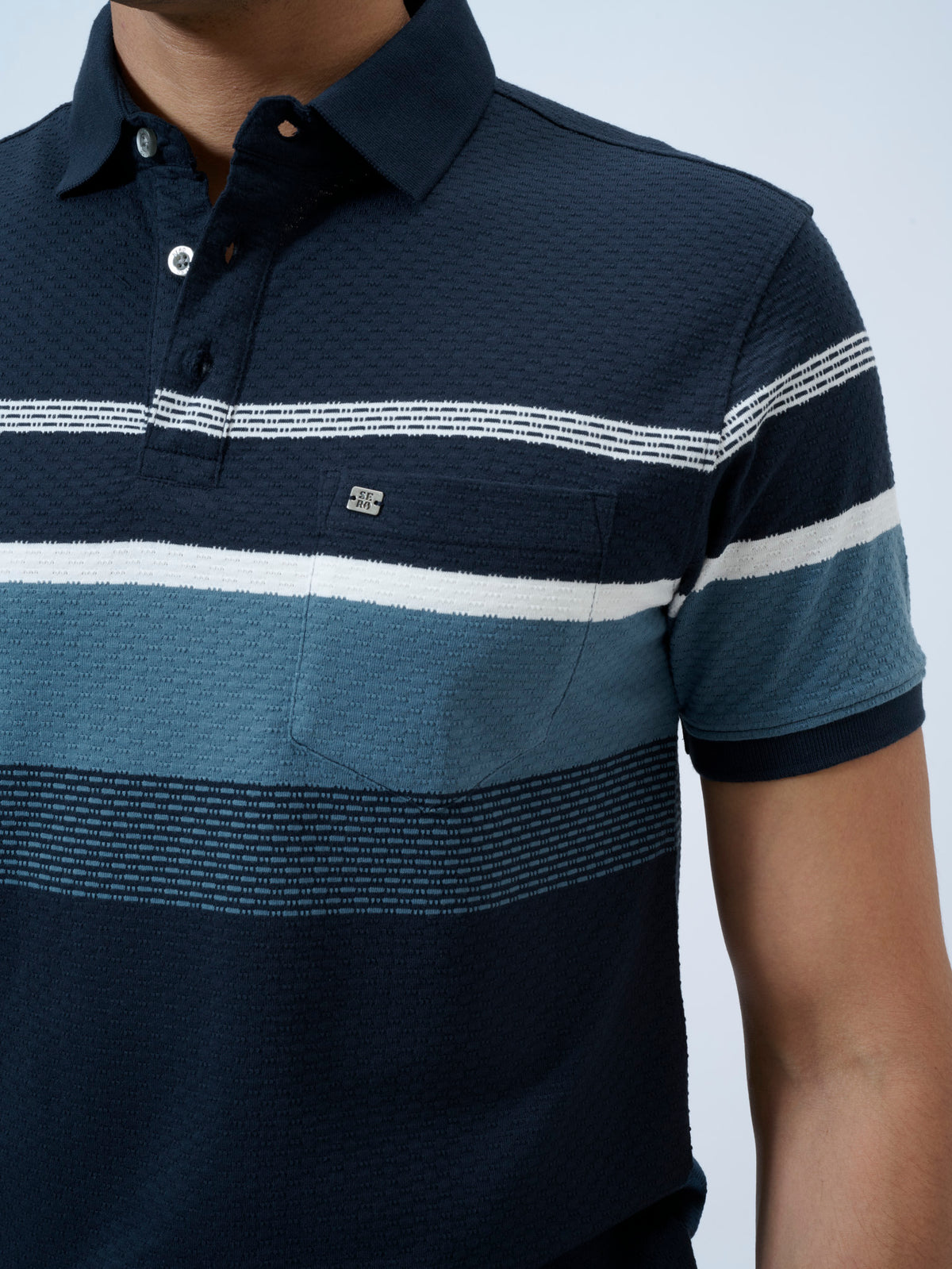 Sky Captain Stripe Polo