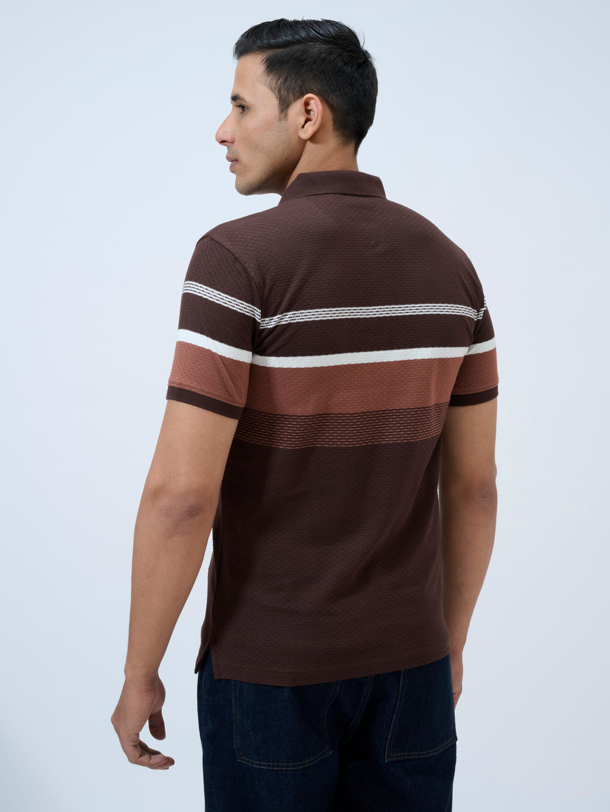 Chocolate Torte Stripe Polo