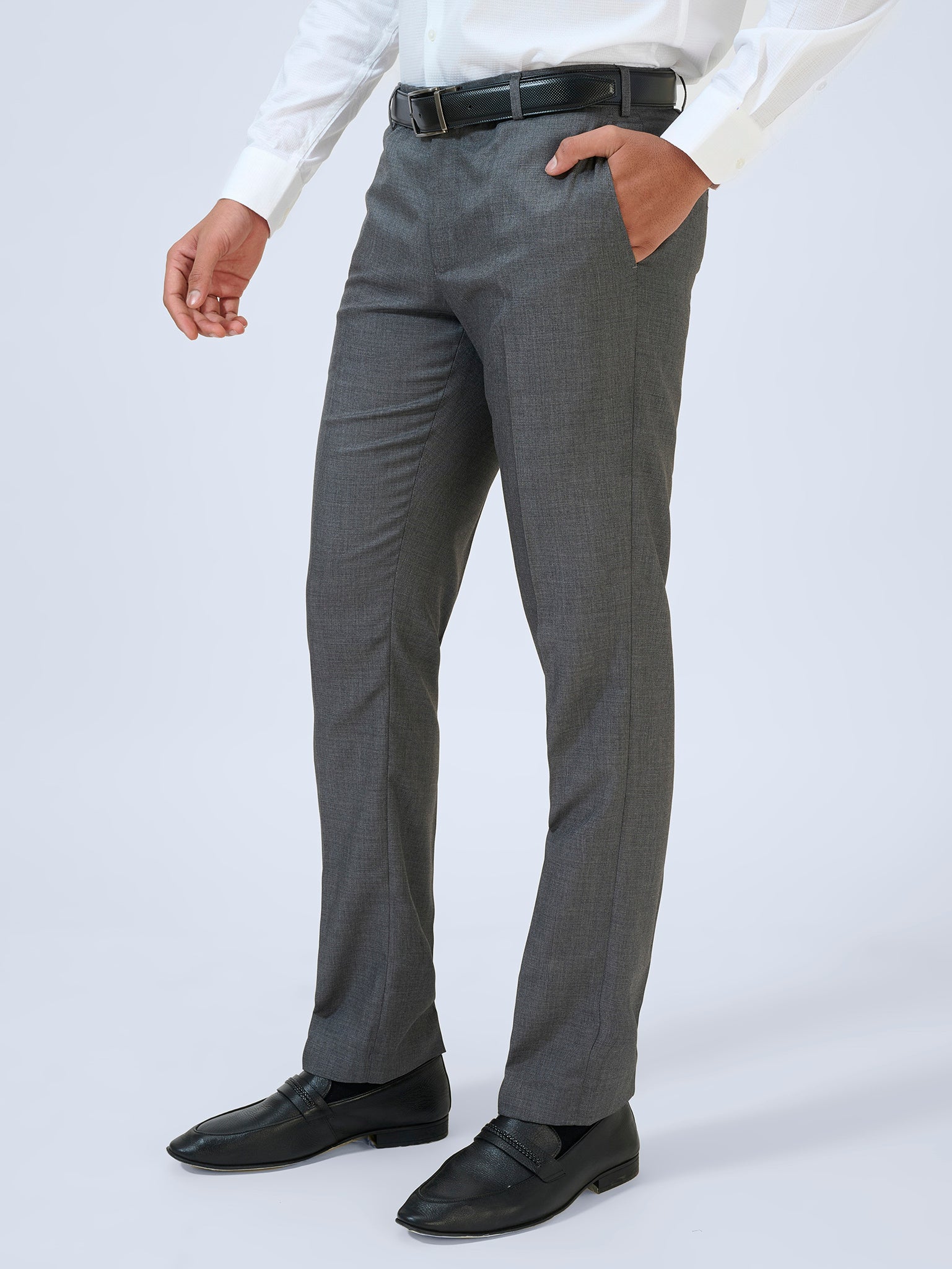Iron Grey Dobby Trousers