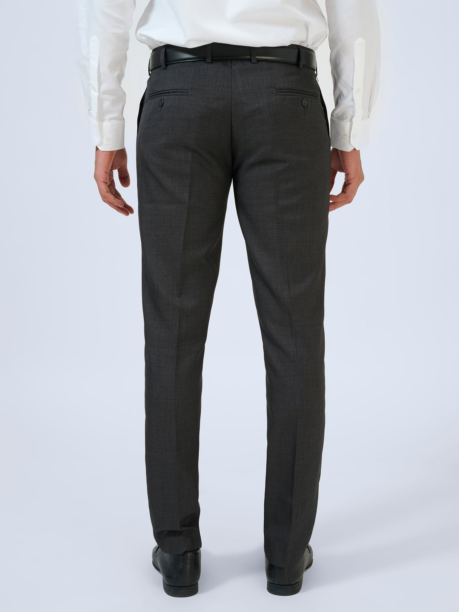 Charcoal Grey Dobby Trousers