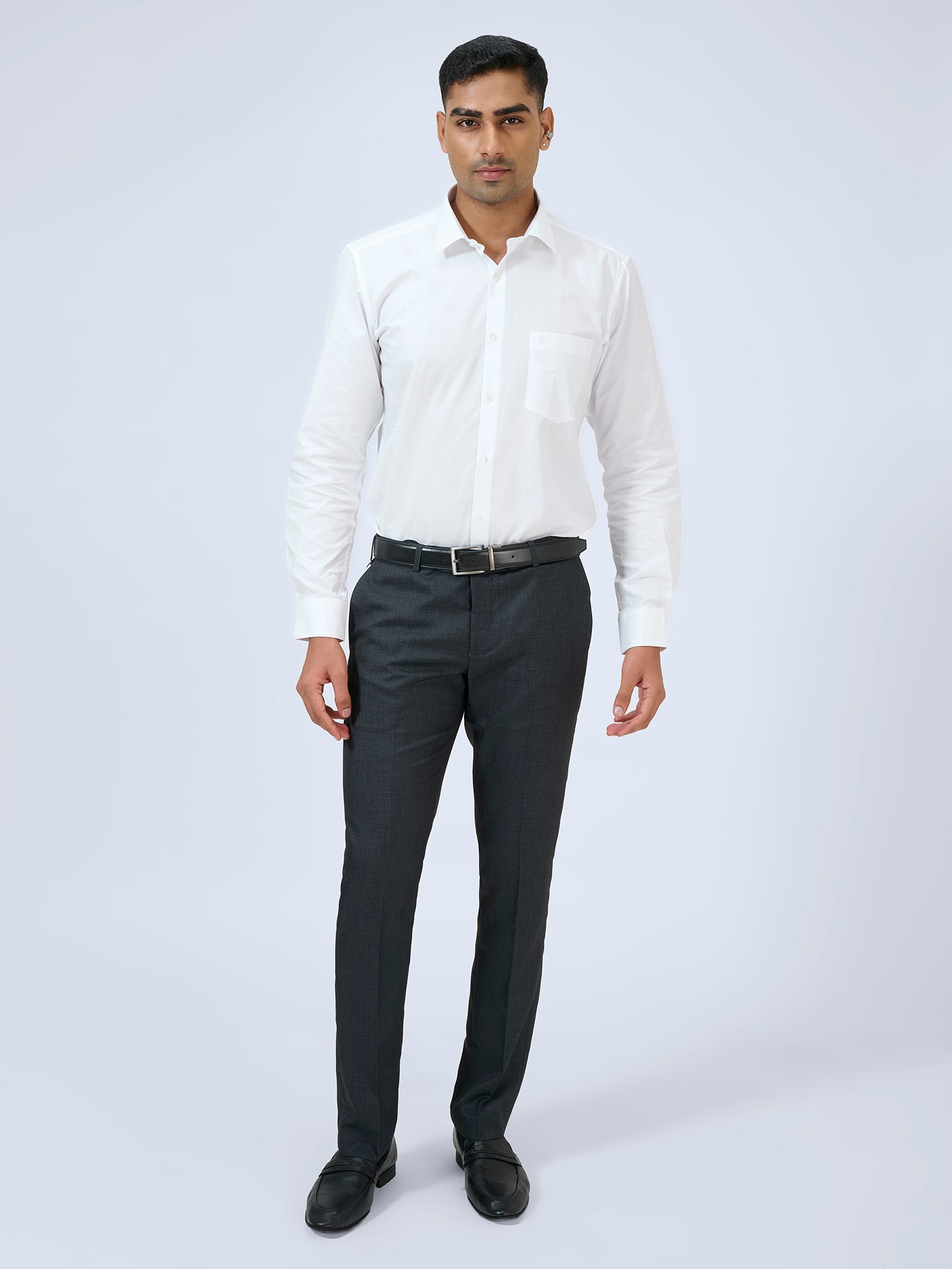 Onyx Grey Dobby Trousers