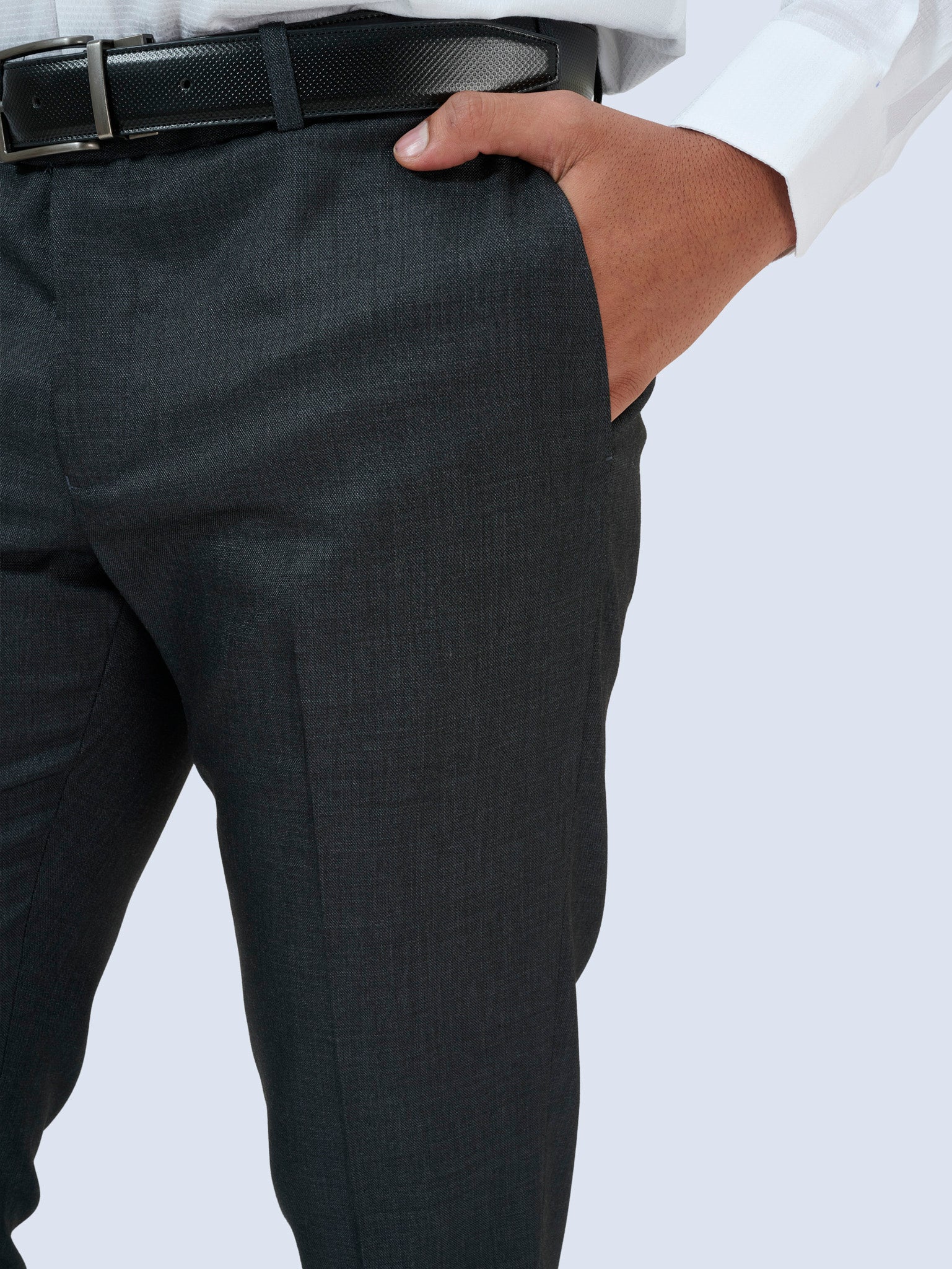 Onyx Grey Dobby Trousers