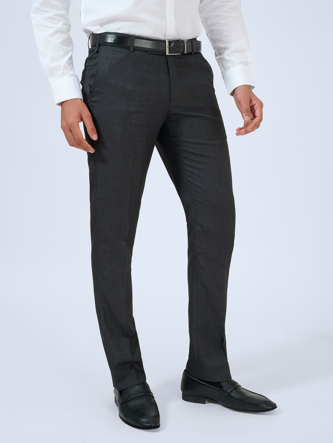 Carbon Grey Dobby Trousers