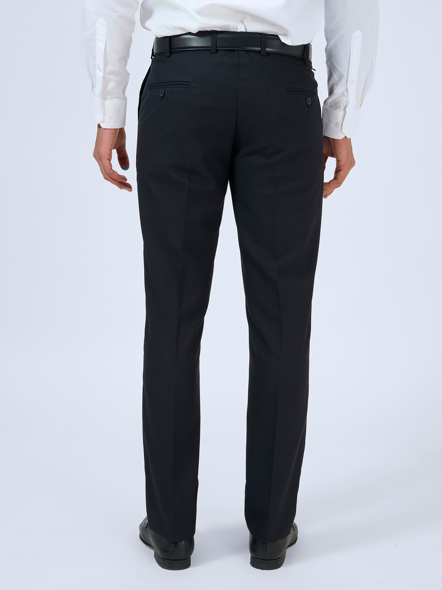 Almost Black Dobby Trousers