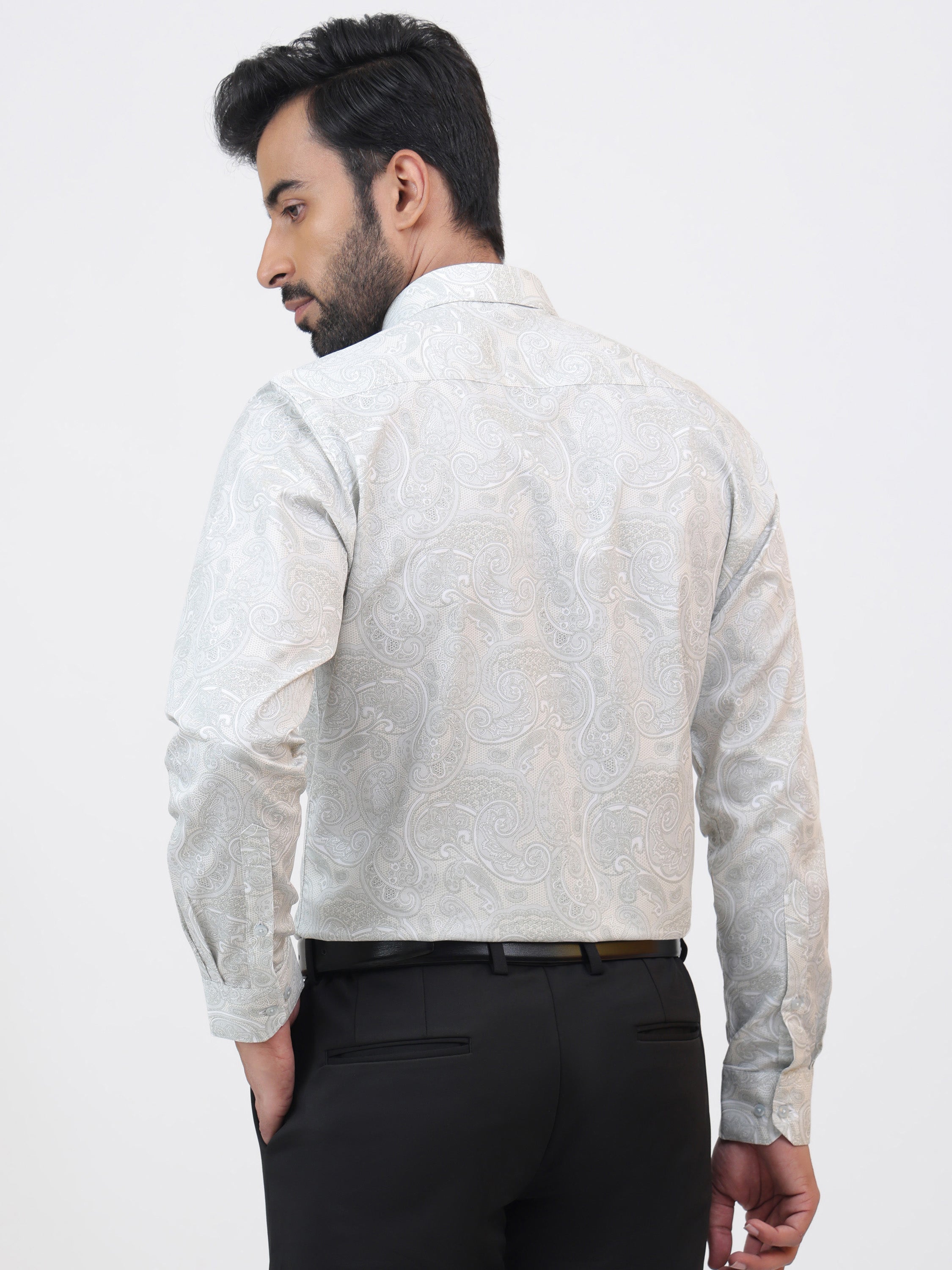 Emboss Sky Silver Shirt
