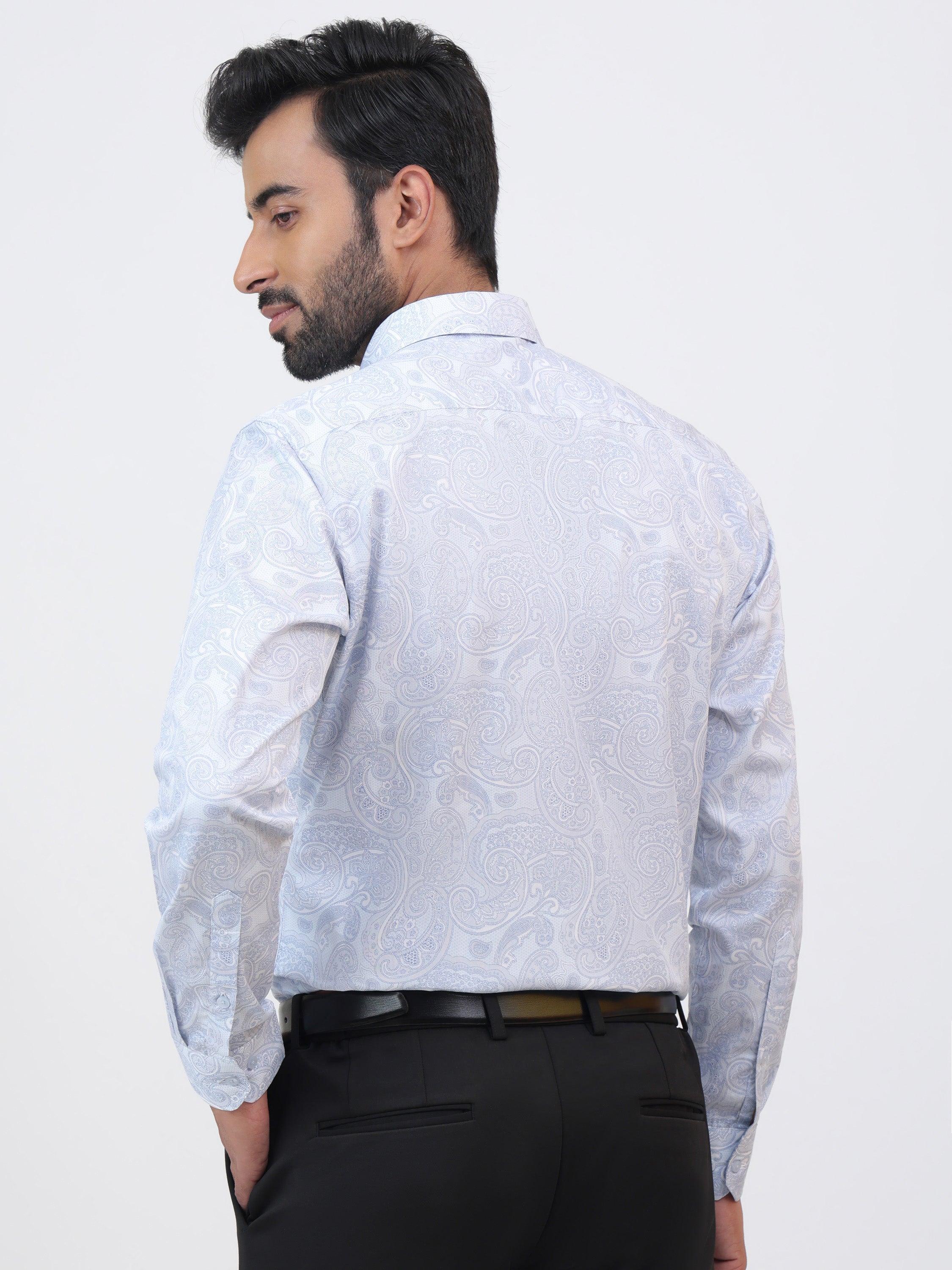 Emboss Pale Silver Shirt