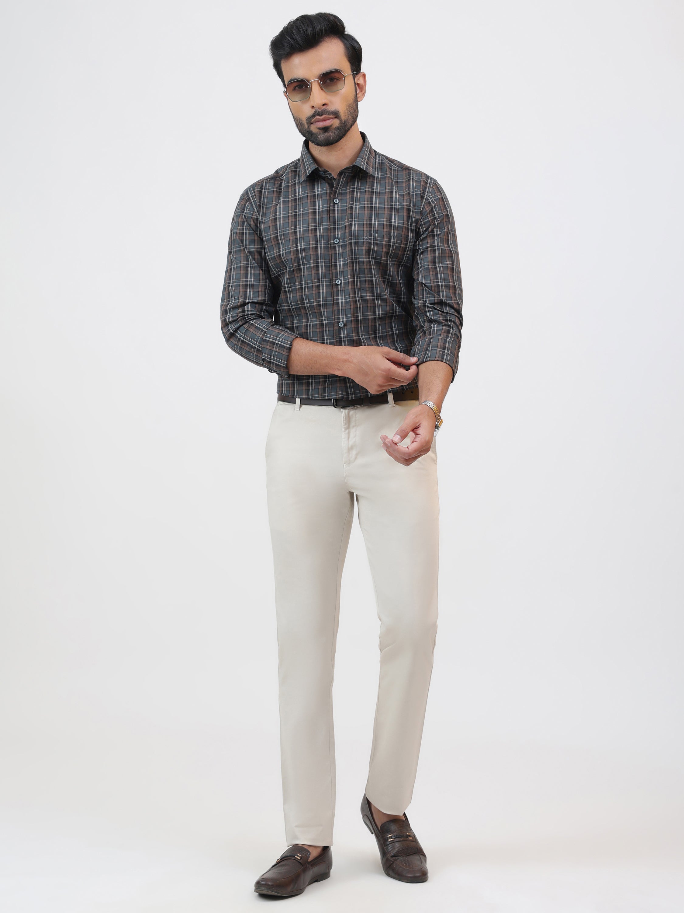 Slate Black Check Shirt