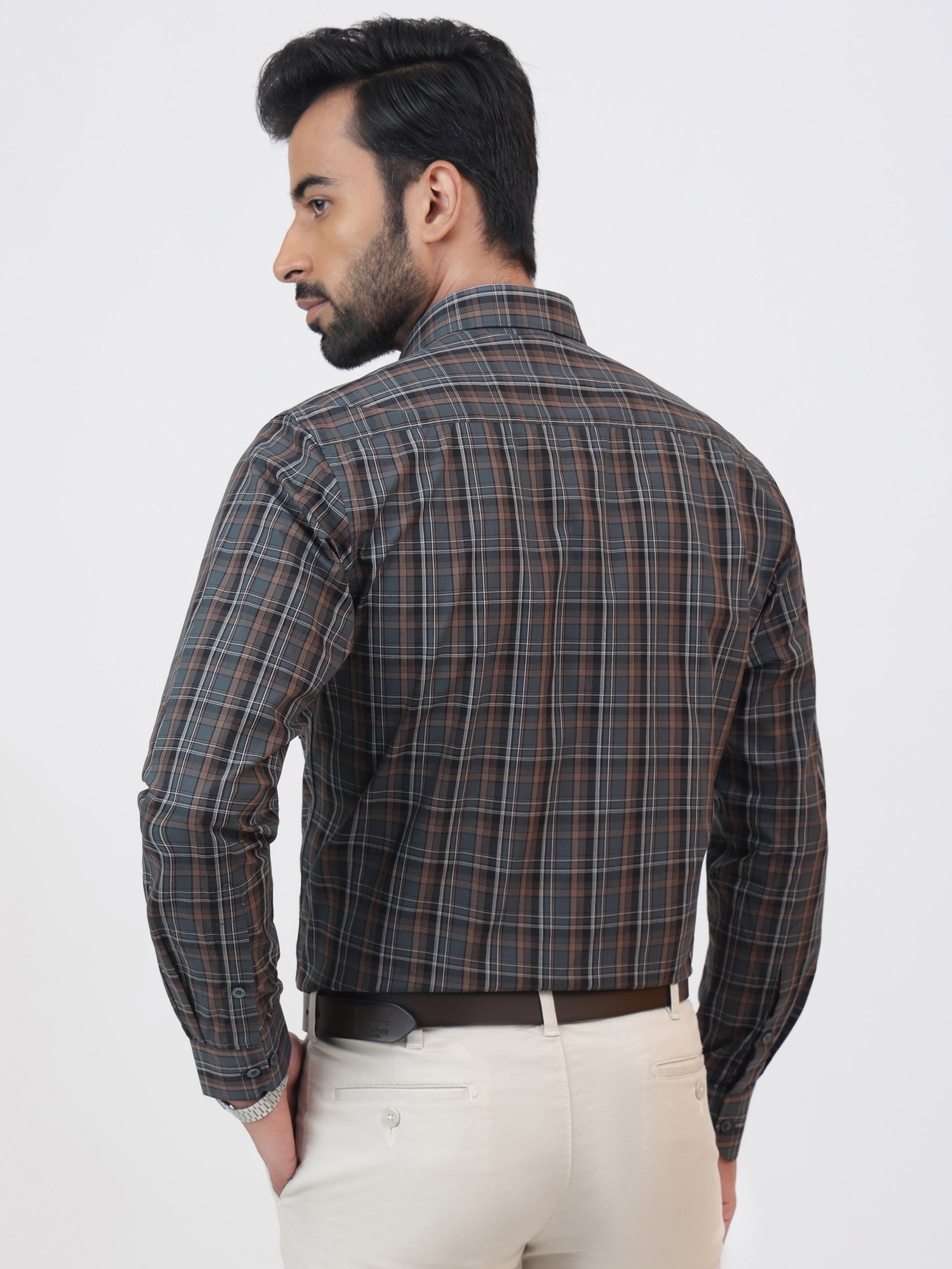 Slate Black Check Shirt