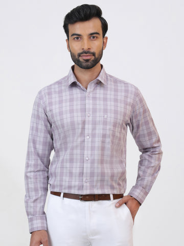 Muted Lilac Check Shirt
