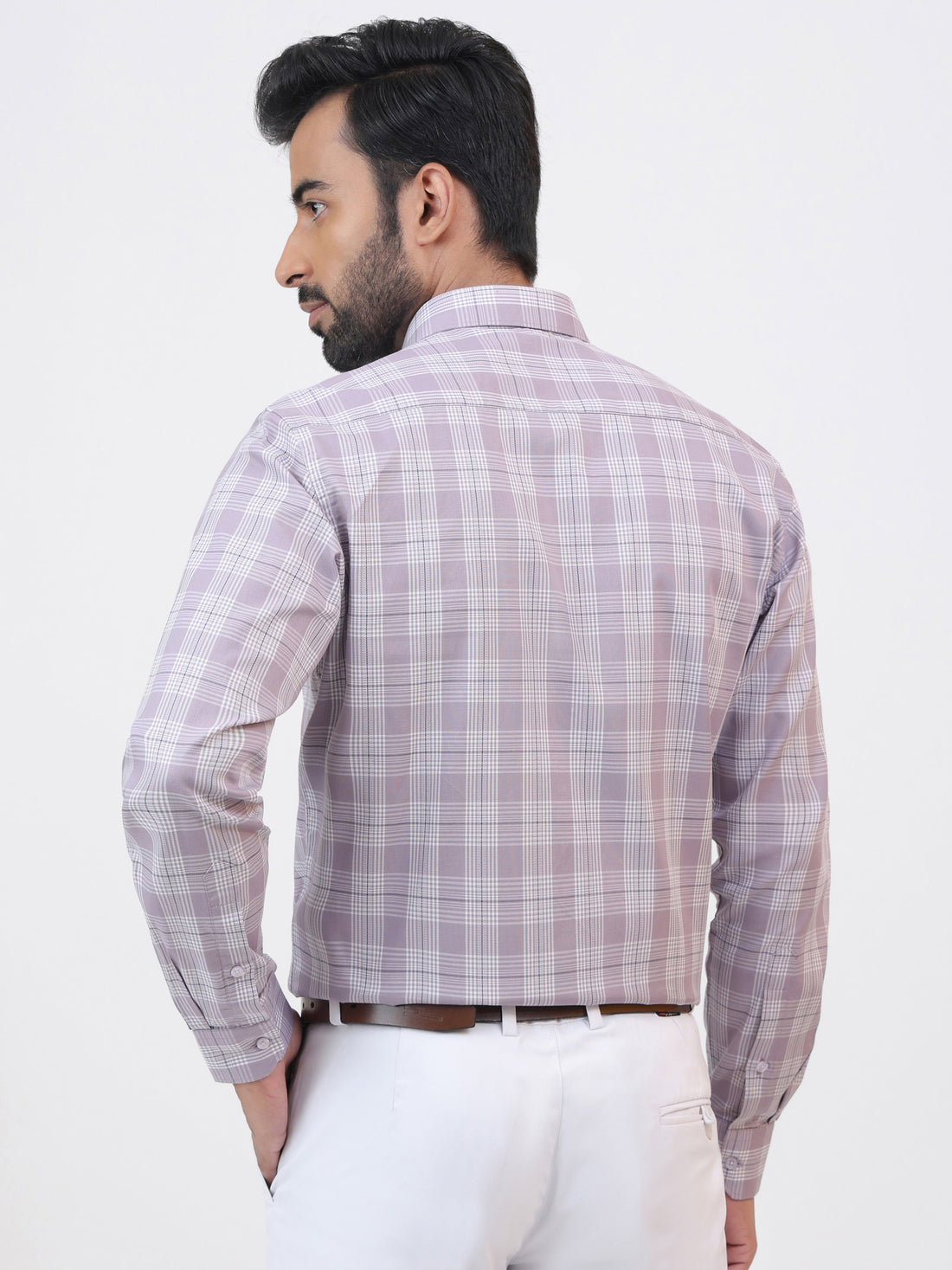 Muted Lilac Check Shirt