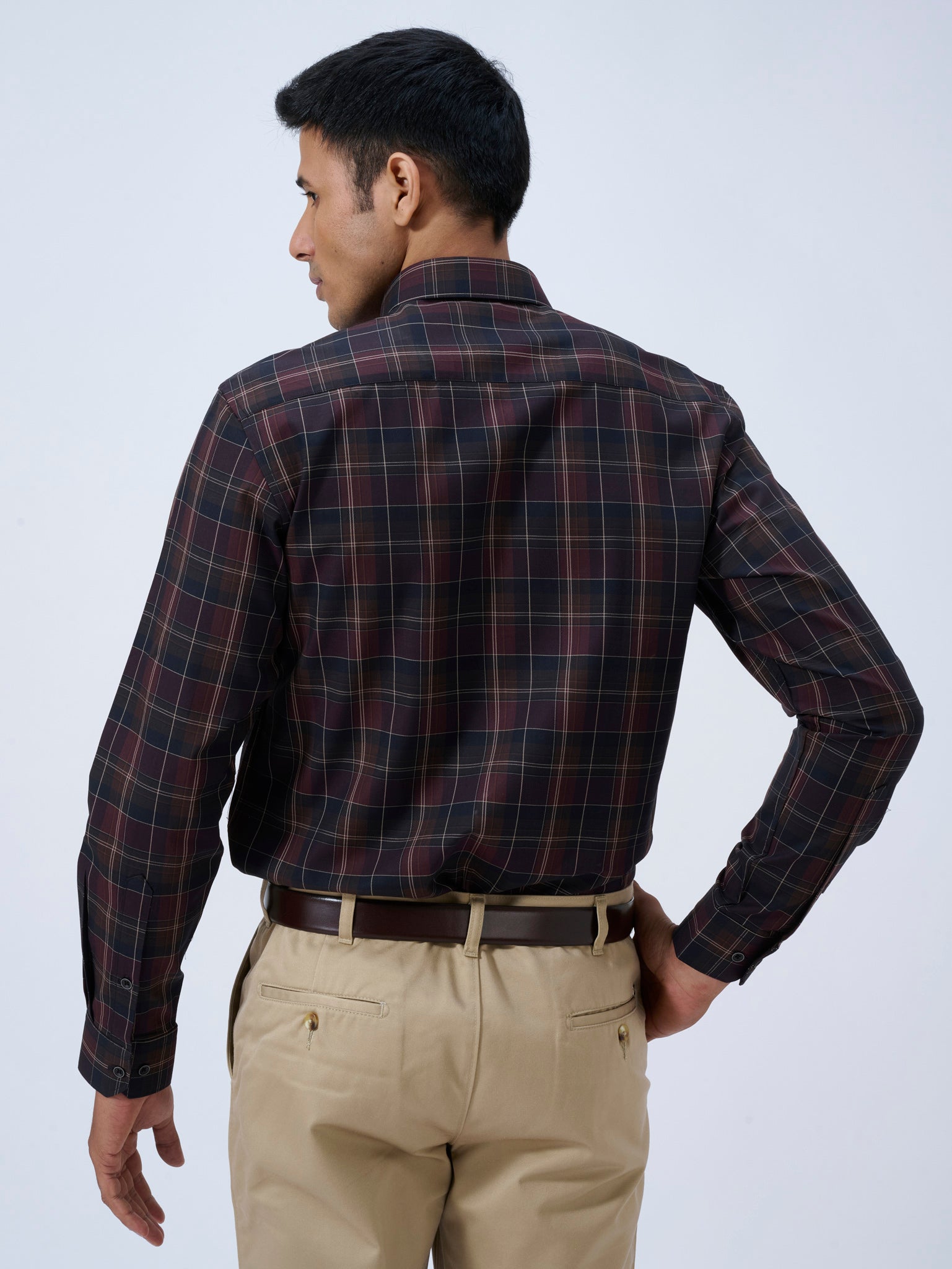 Night Wine Tartan Shirt