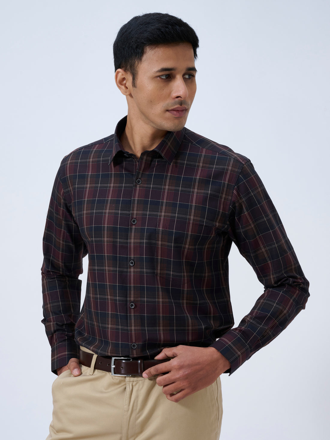 Night Wine Tartan Shirt
