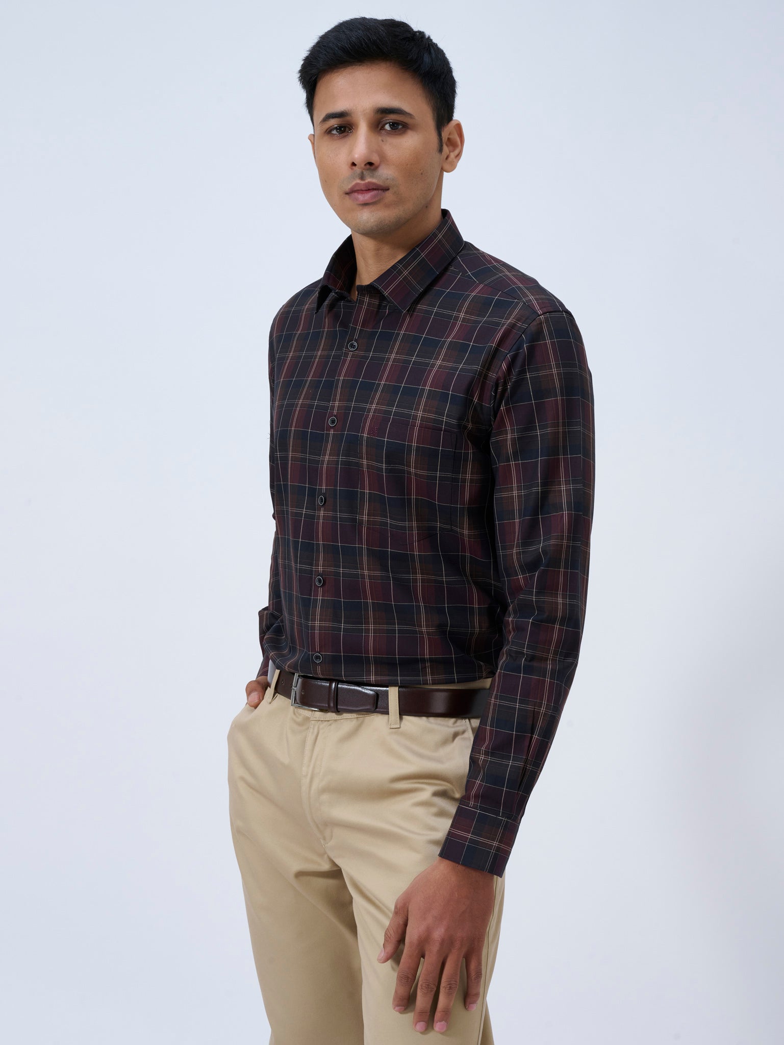 Night Wine Tartan Shirt
