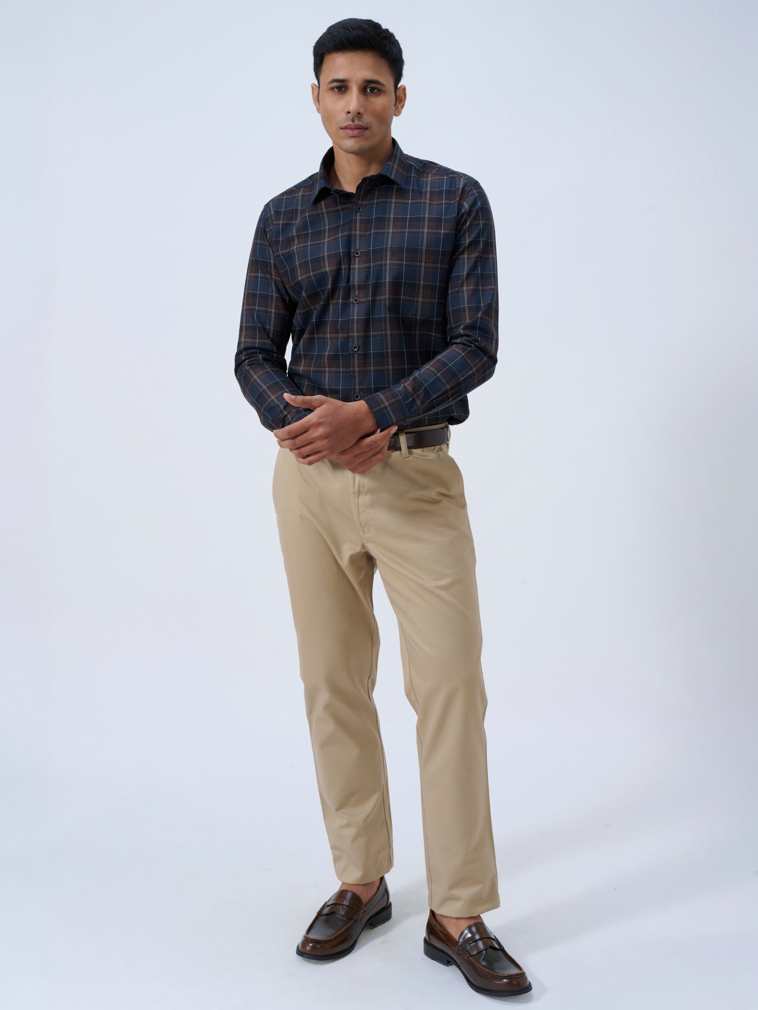 Mystic Navy Tartan Shirt