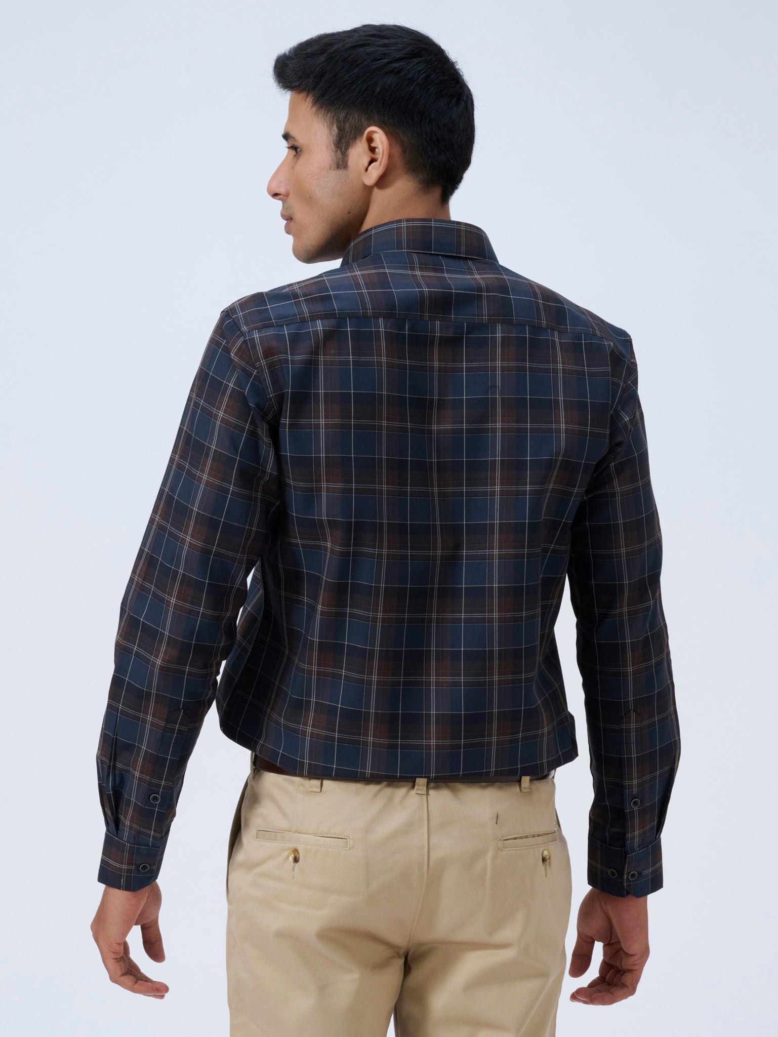 Mystic Navy Tartan Shirt