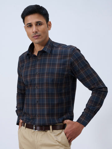 Mystic Navy Tartan Shirt