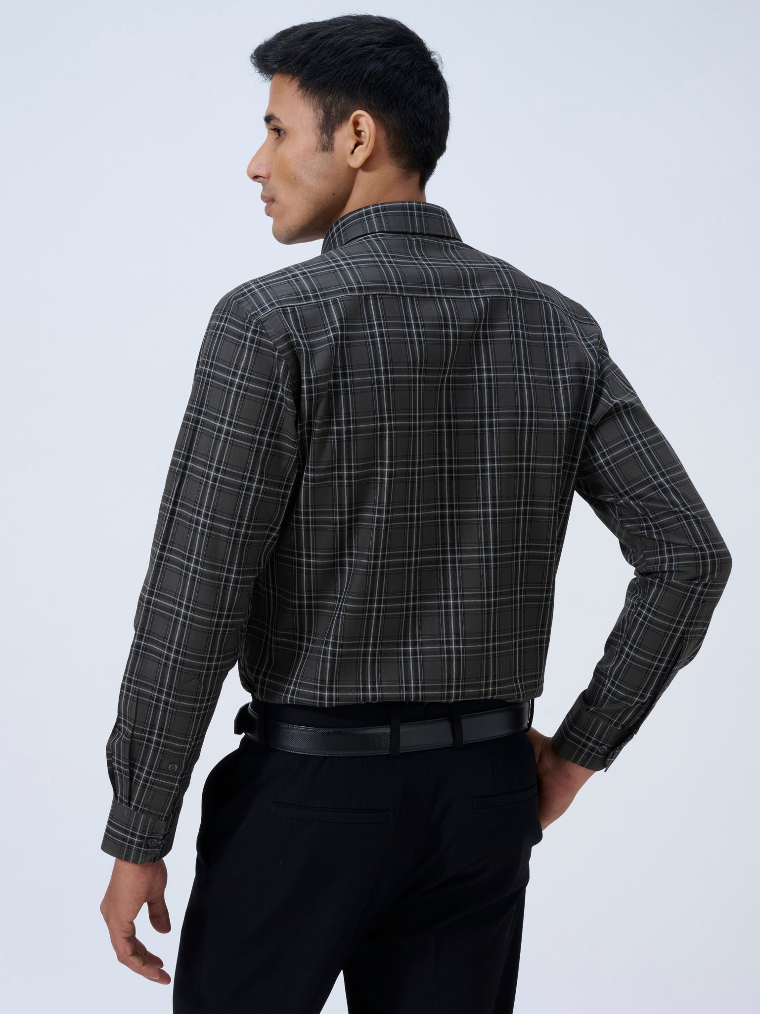 Graphite Grey Tartan Shirt