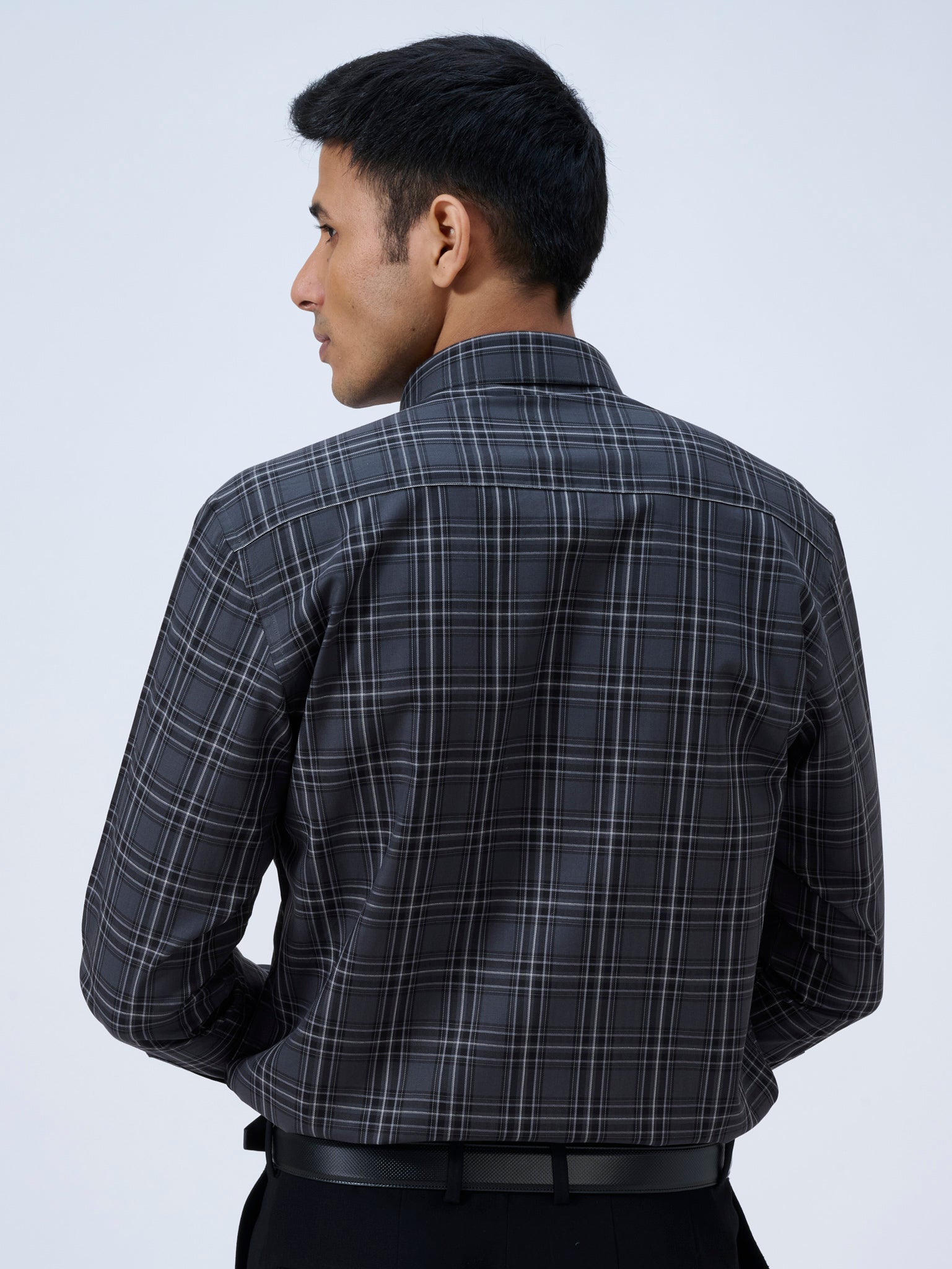 Gunmetal Grey Tartan Shirt