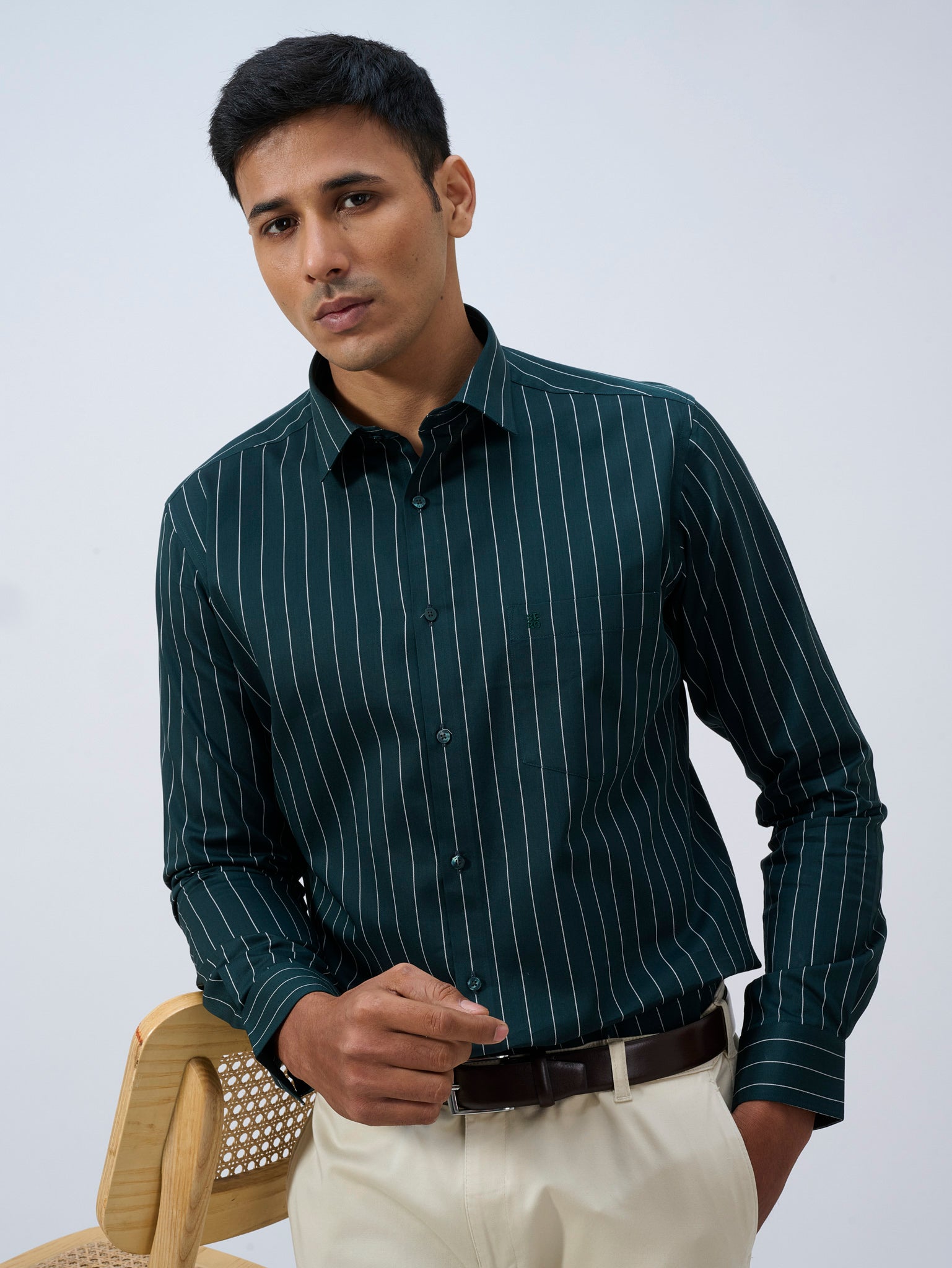 Evergreen Pinstripe Shirt