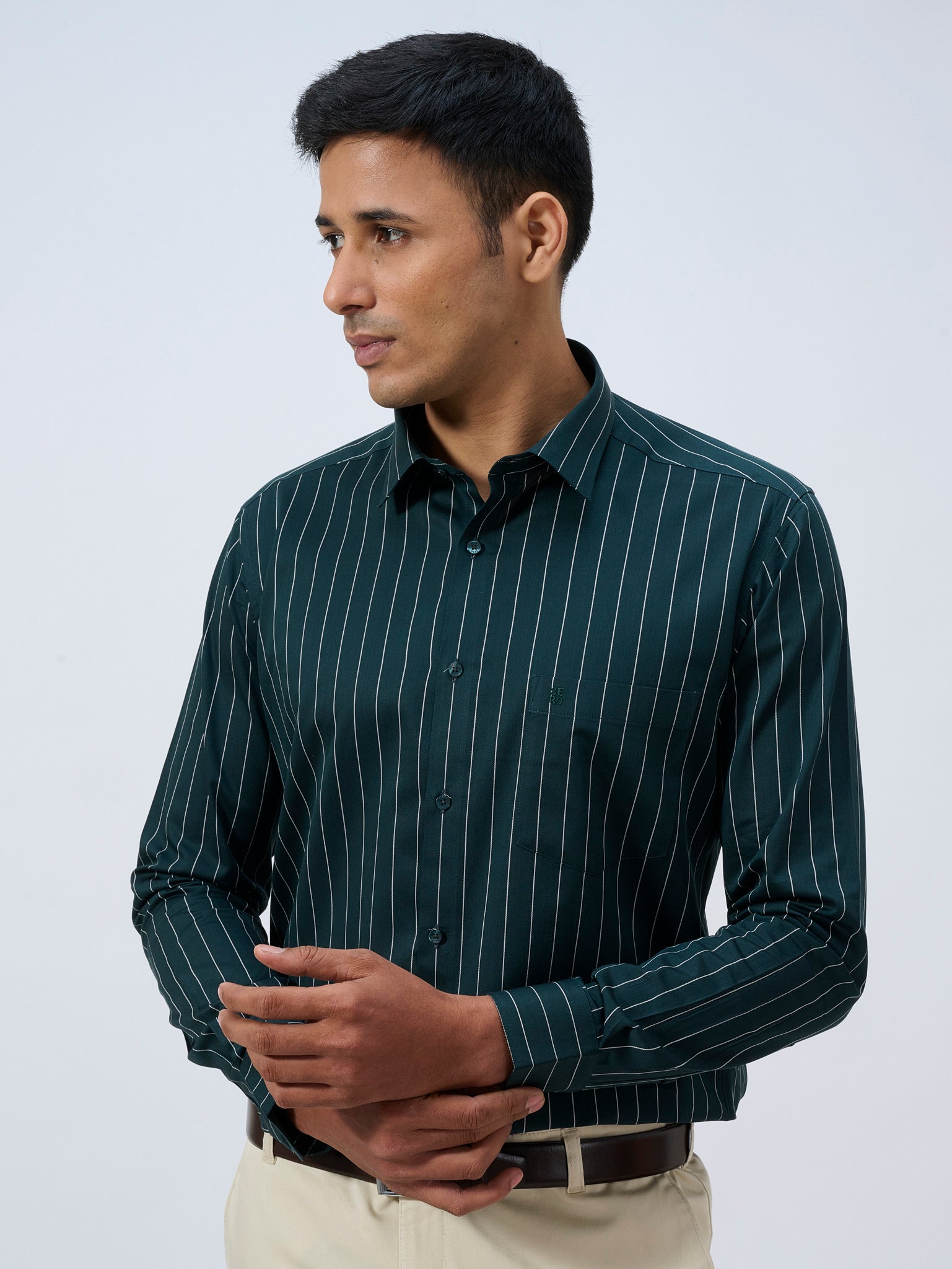 Evergreen Pinstripe Shirt