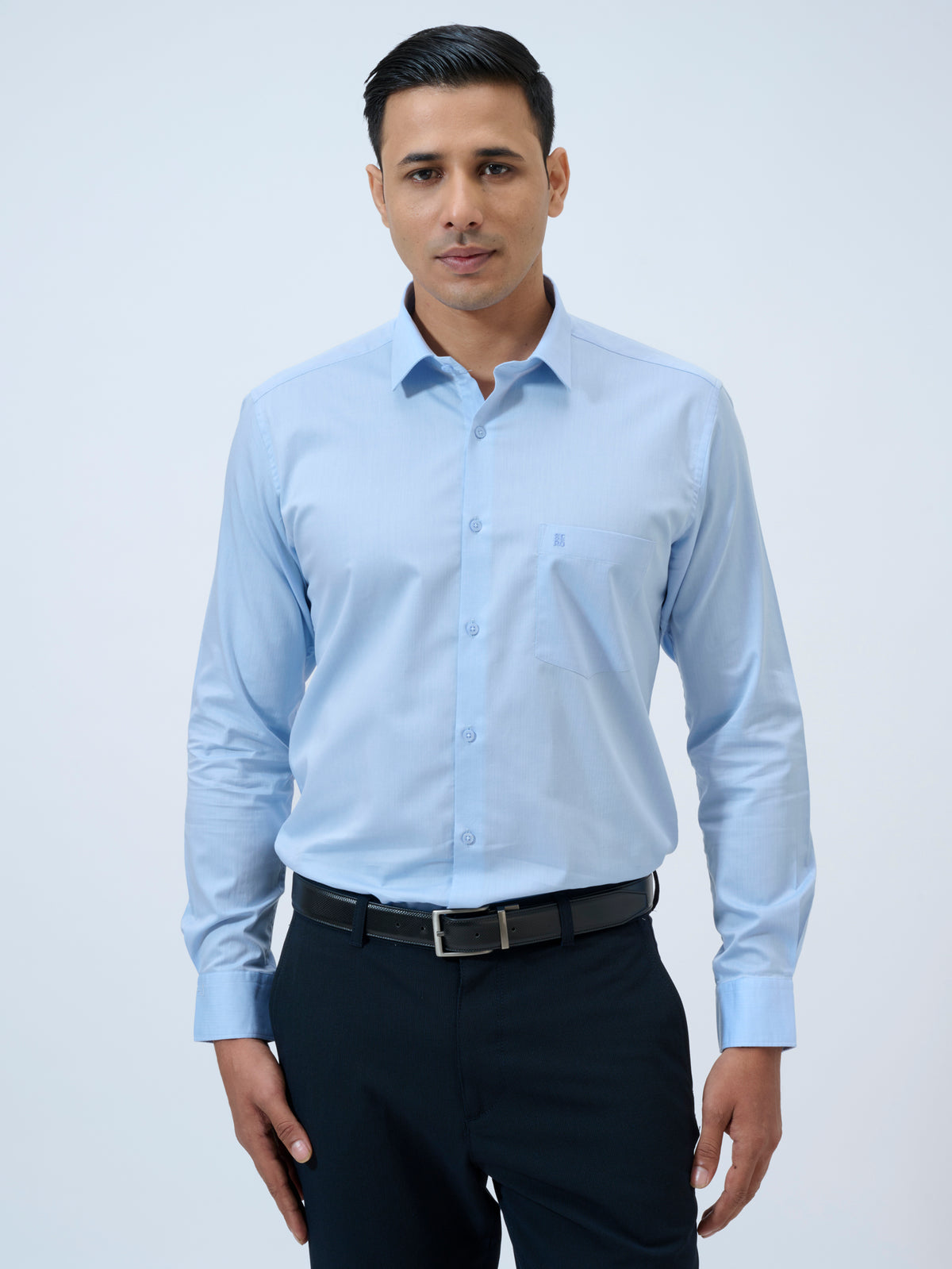 Zen Blue Solid Shirt