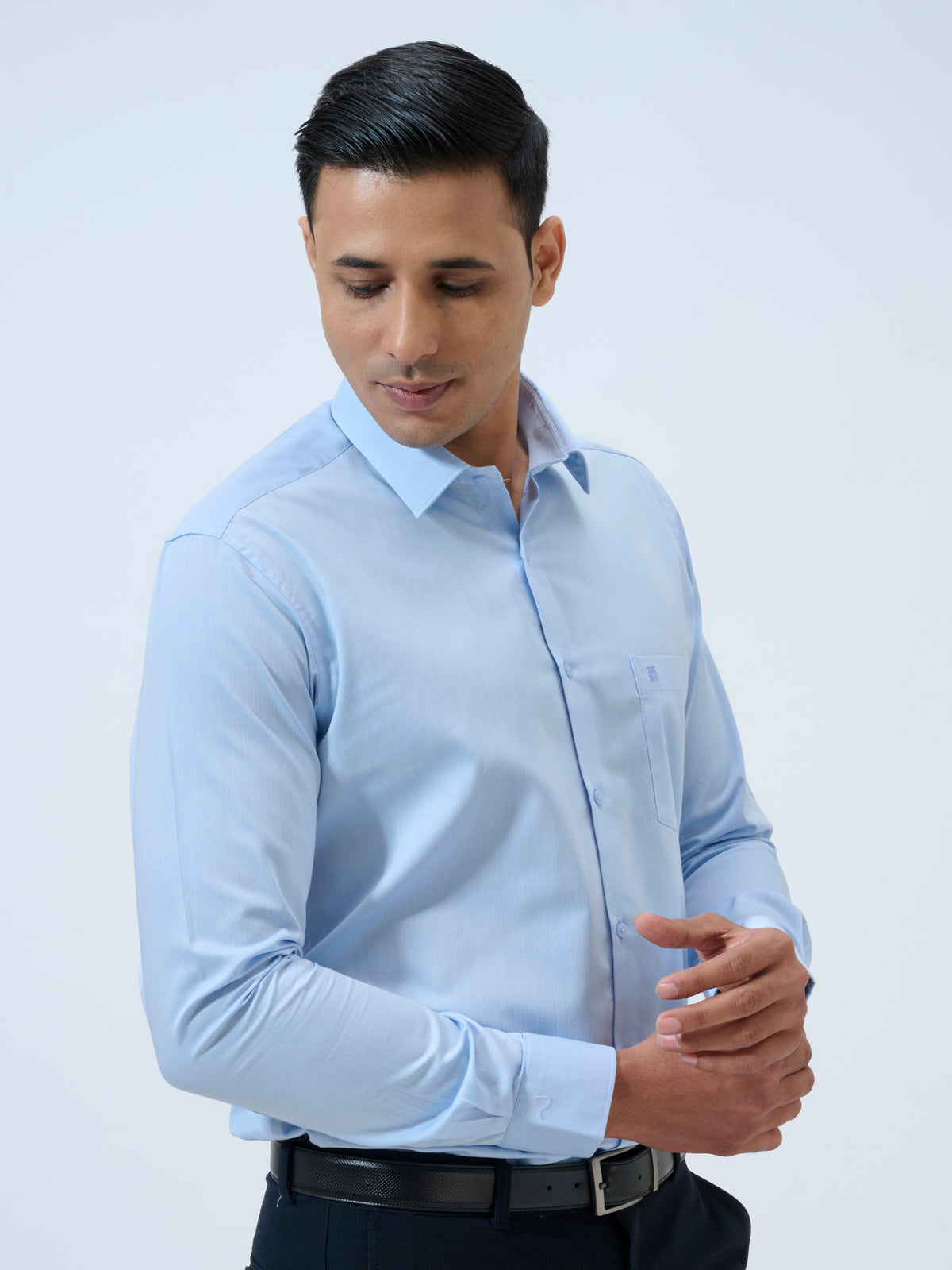Zen Blue Solid Shirt