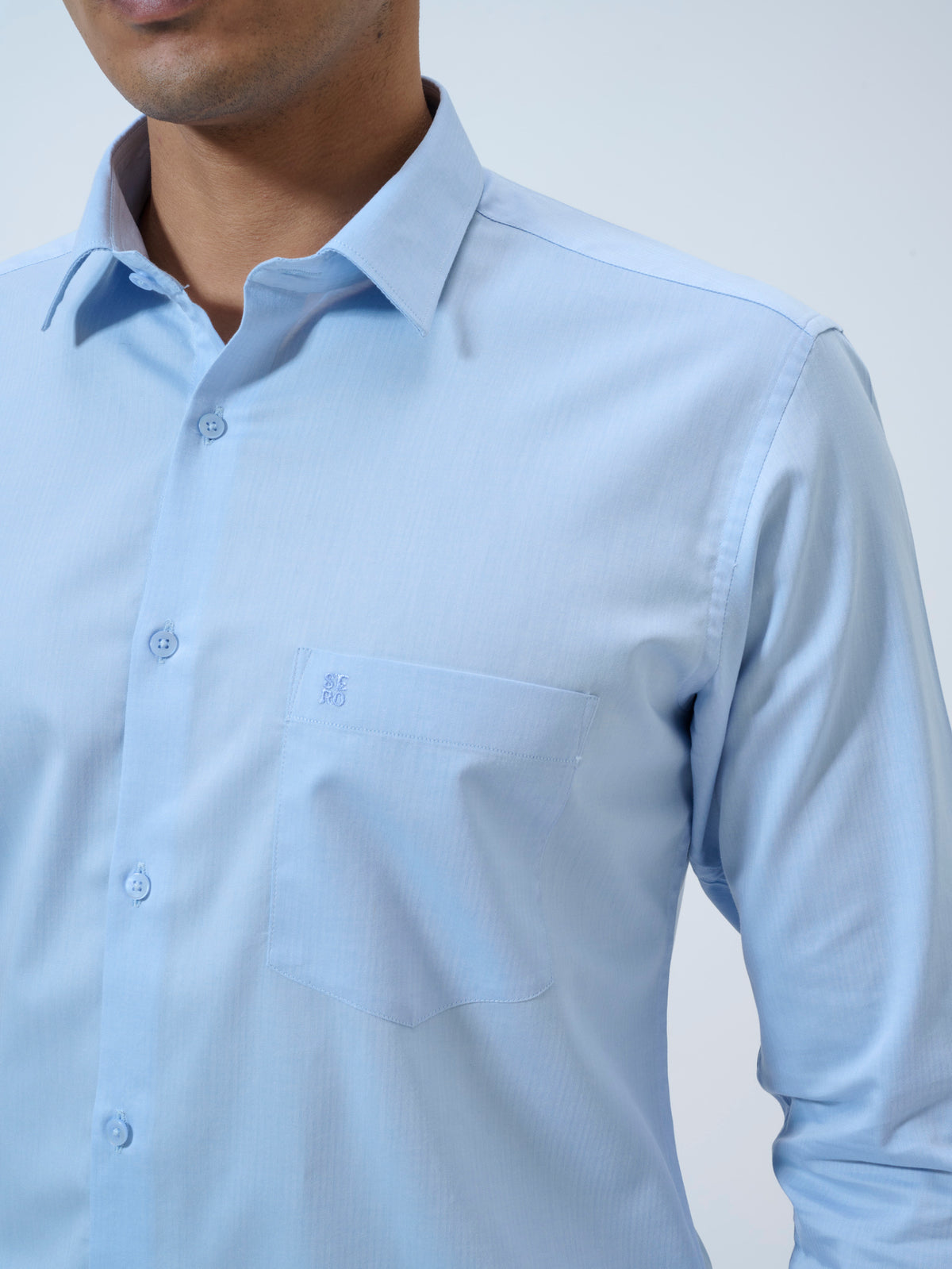 Zen Blue Solid Shirt