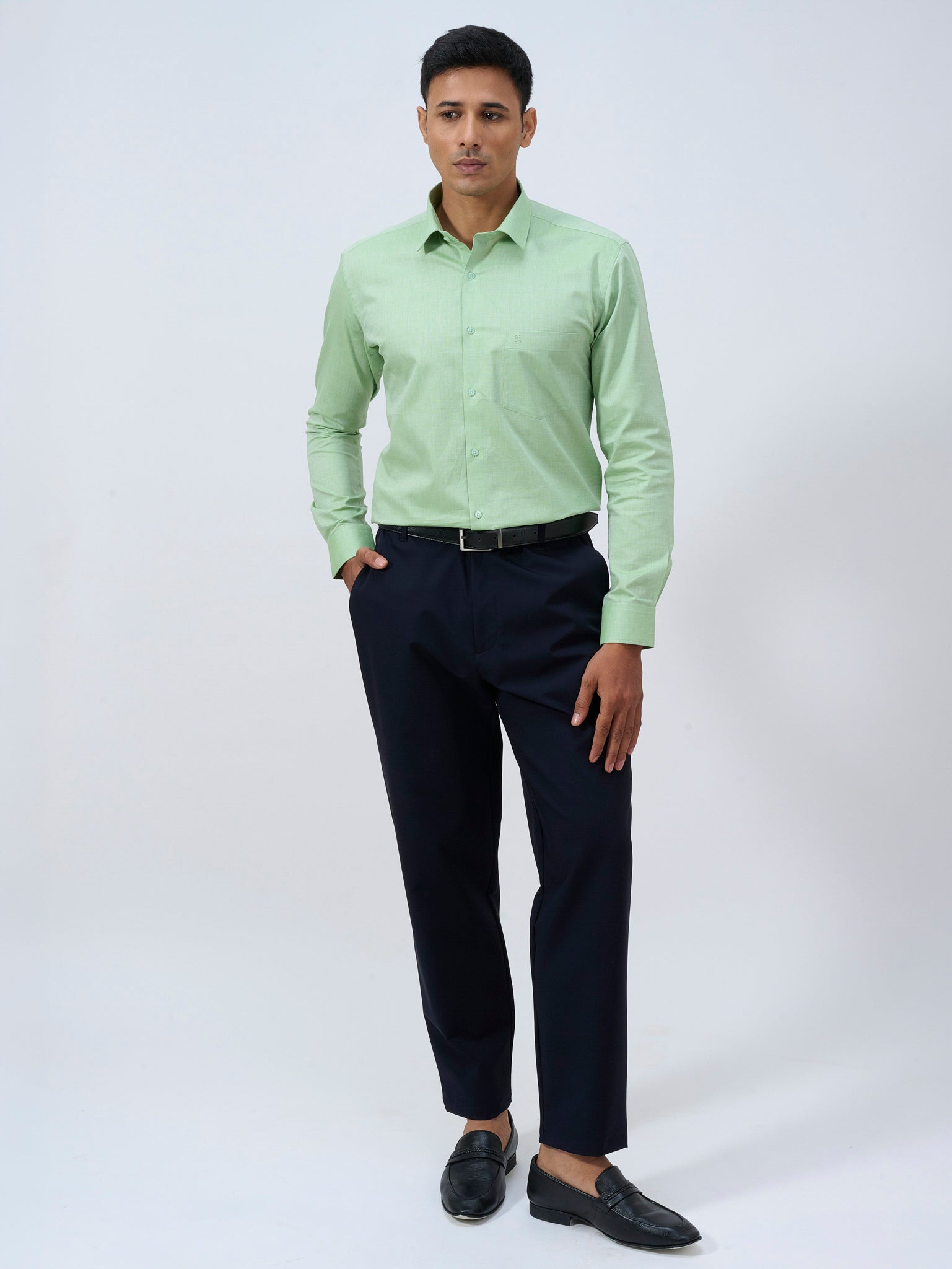 Jade Lime Dobby Shirt