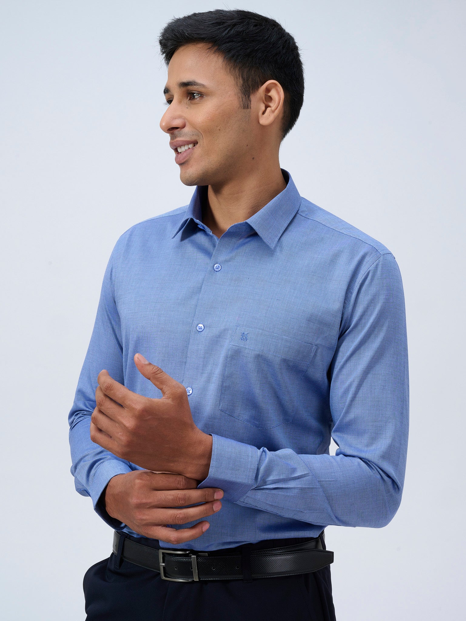 Sailing Blue Dobby Shirt