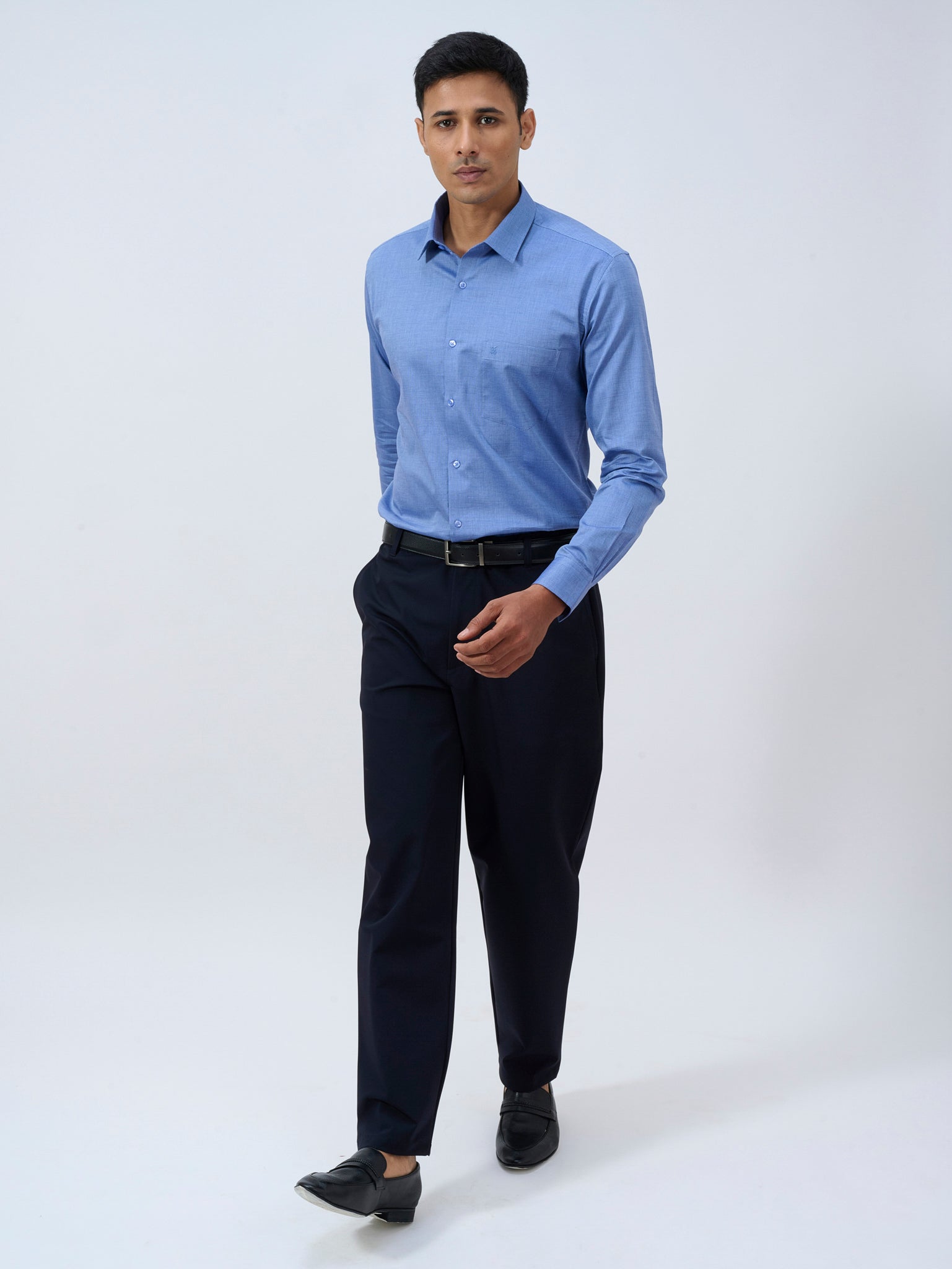 Sailing Blue Dobby Shirt
