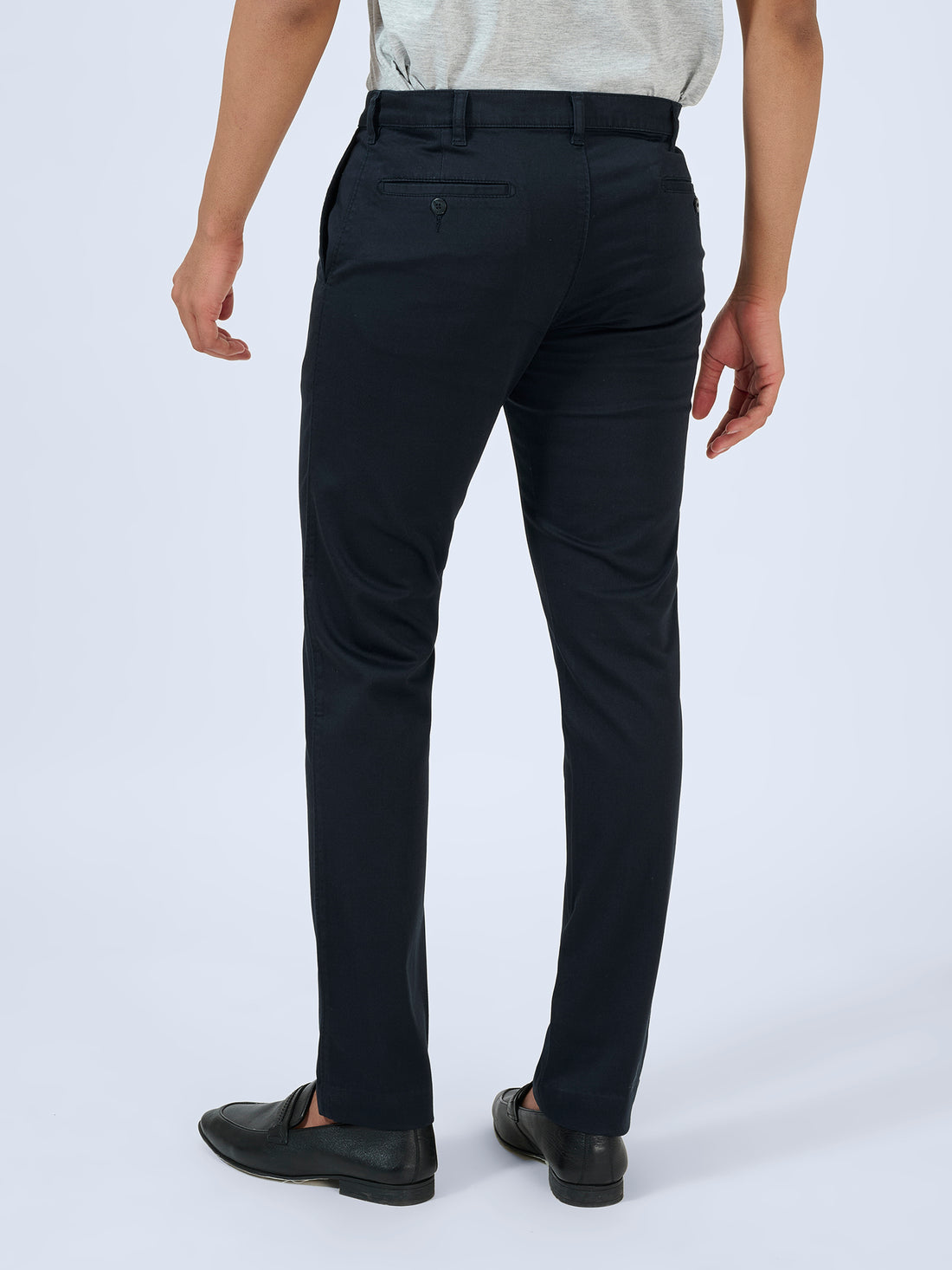 Intense Navy Satin Trousers