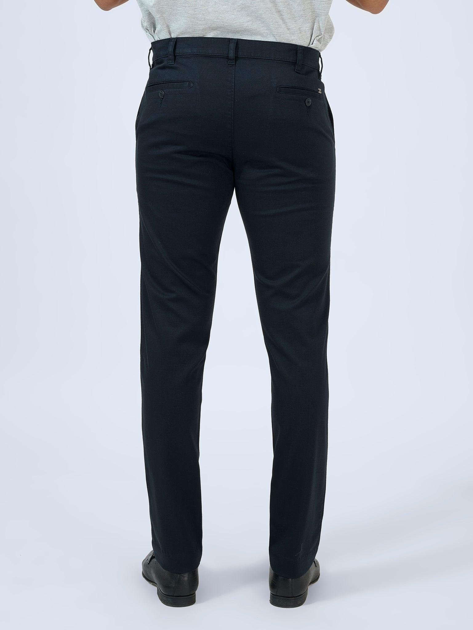 Intense Navy Satin Trousers