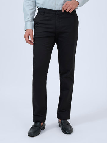 Ebony Black Satin Trousers