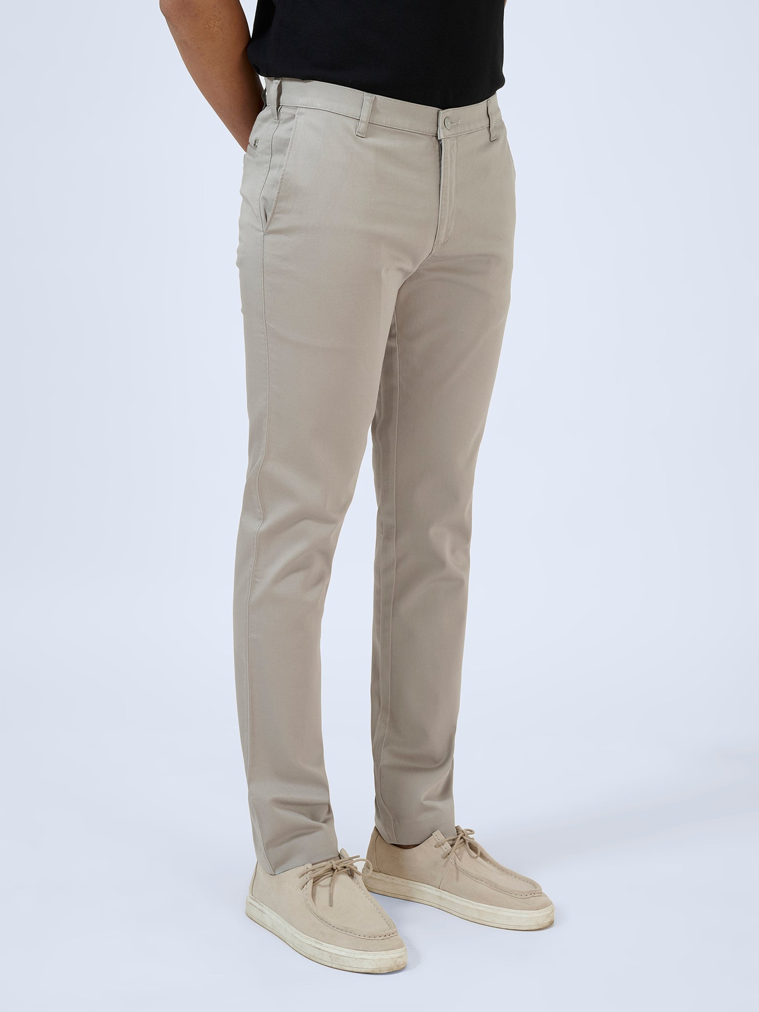 Natural Stone Satin Trousers