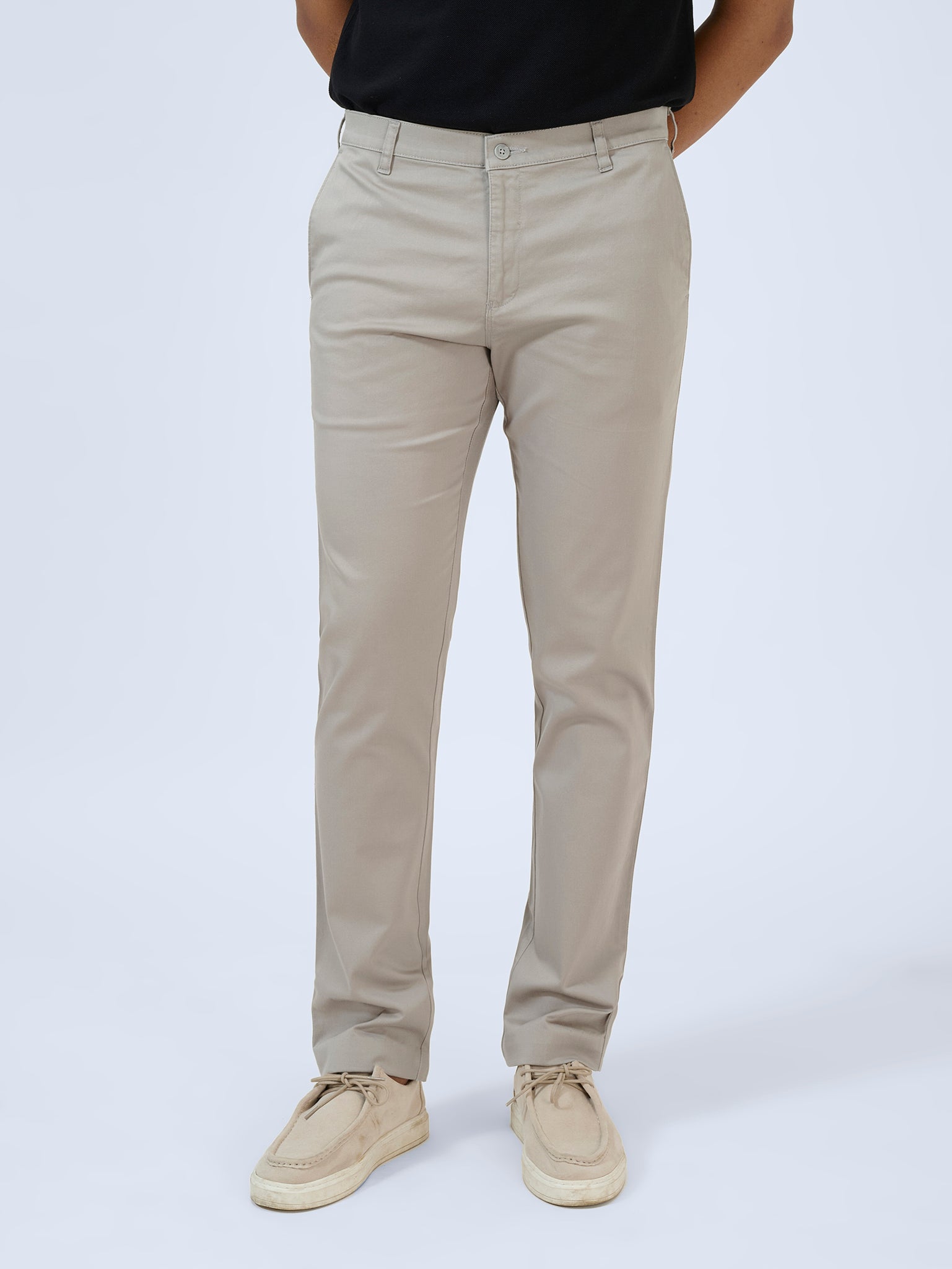 Natural Stone Satin Trousers