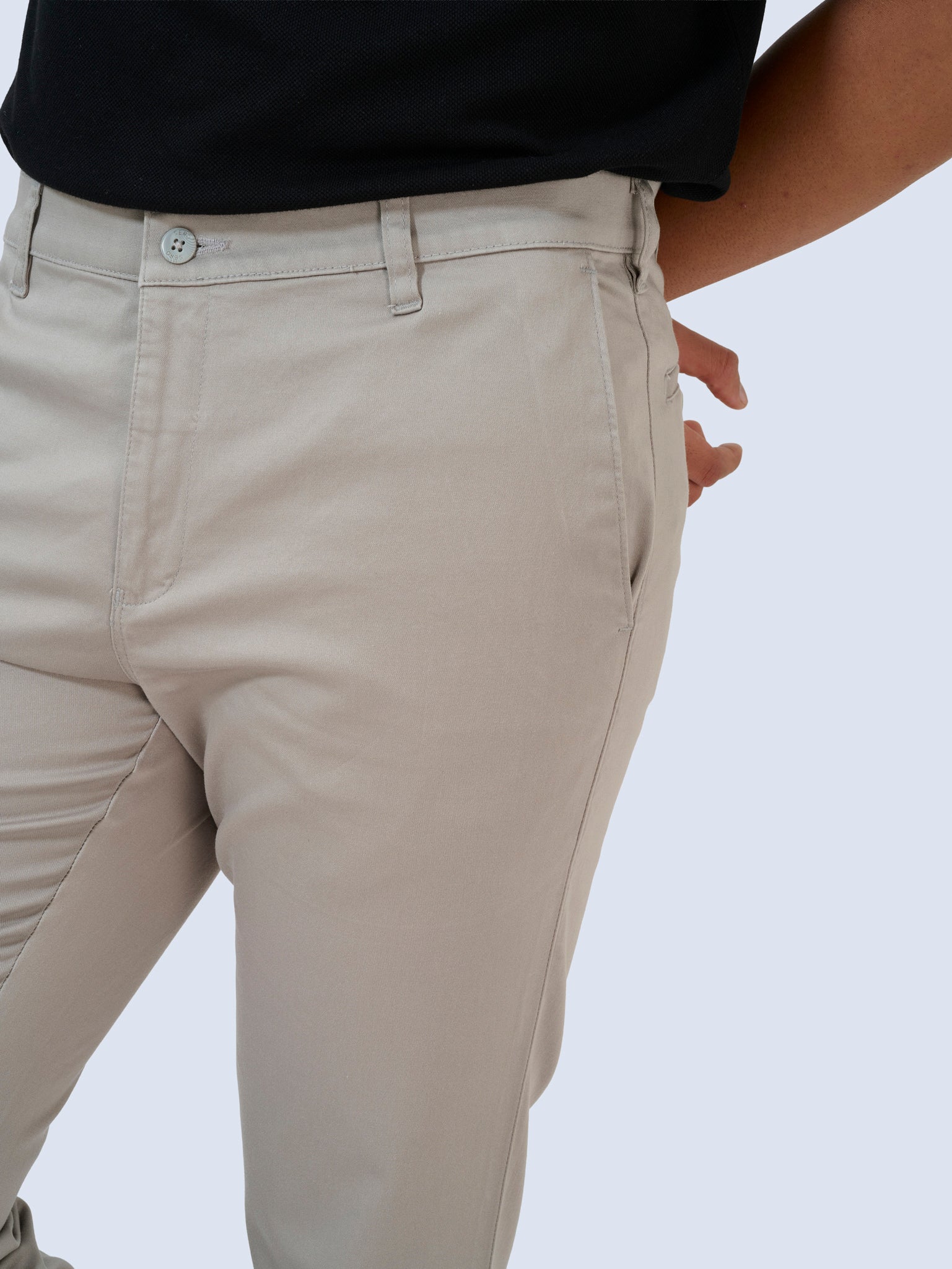Natural Stone Satin Trousers