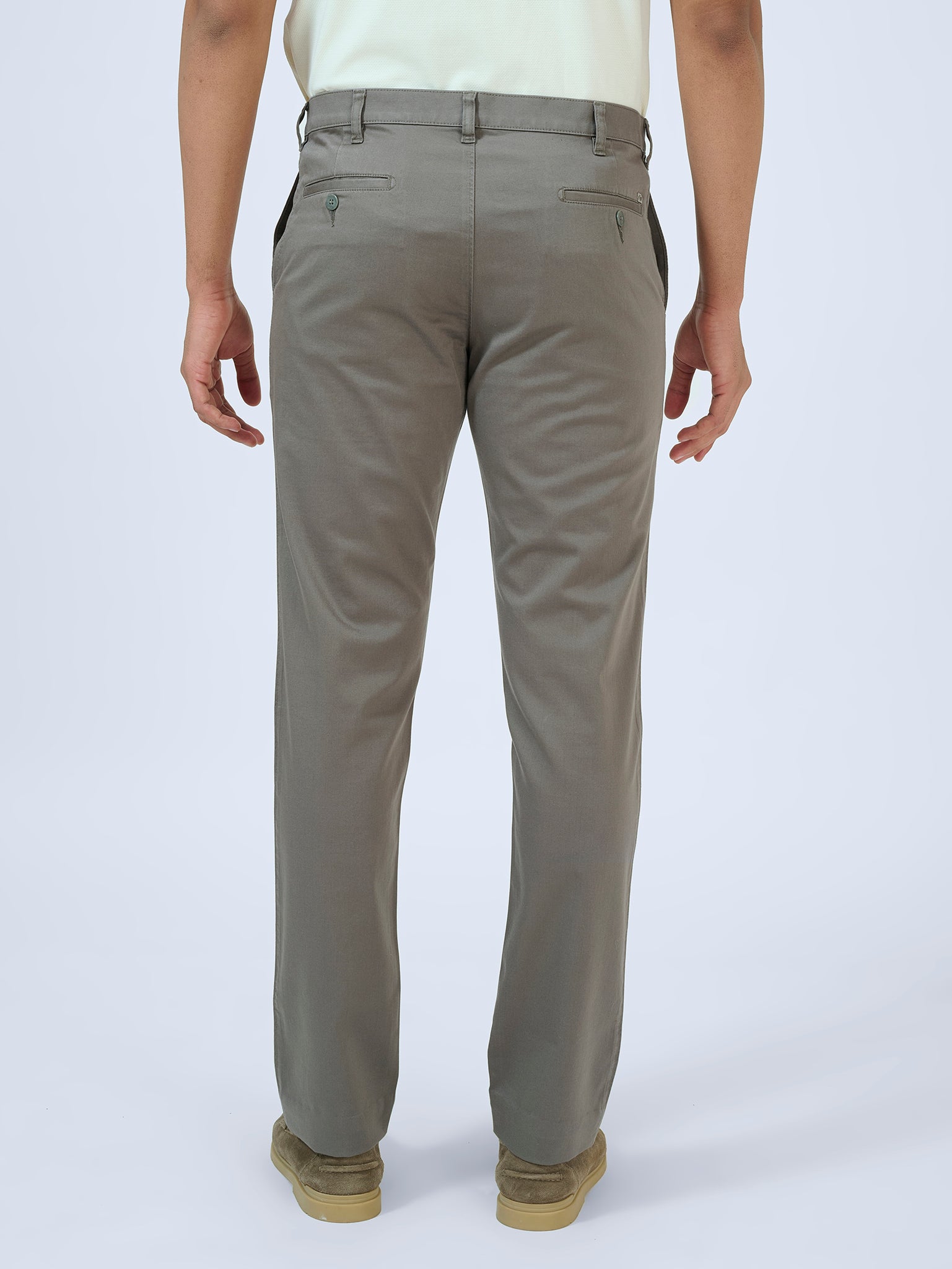 Sage Grey Satin Trousers