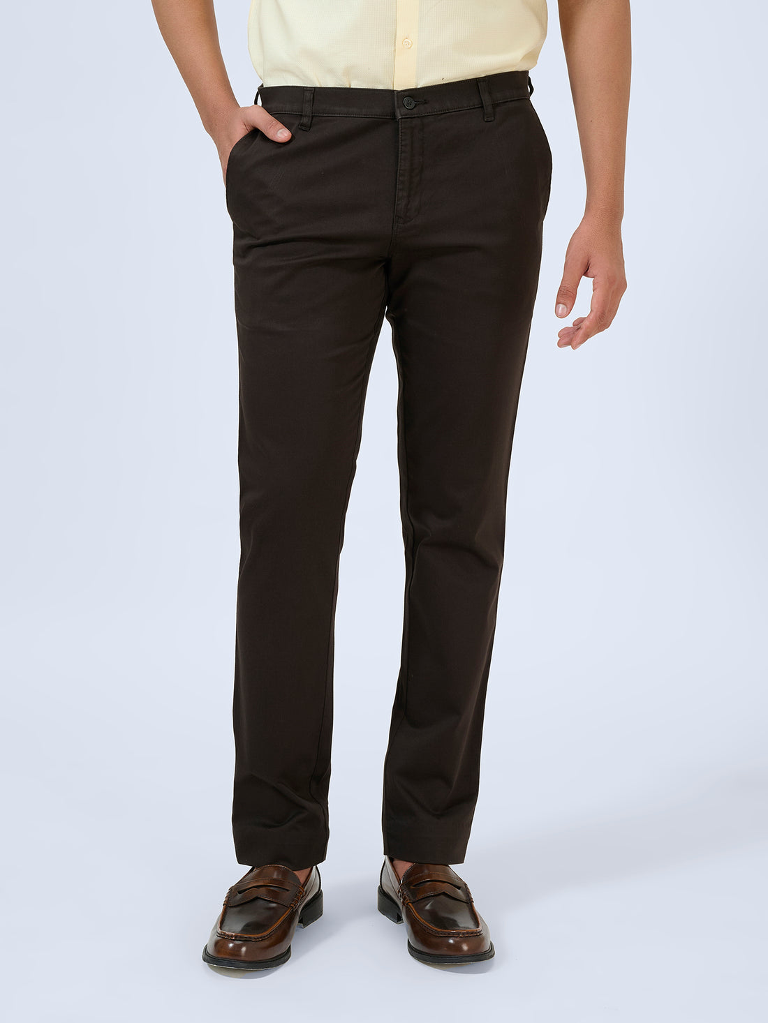 Earthly Mocha Satin Trousers