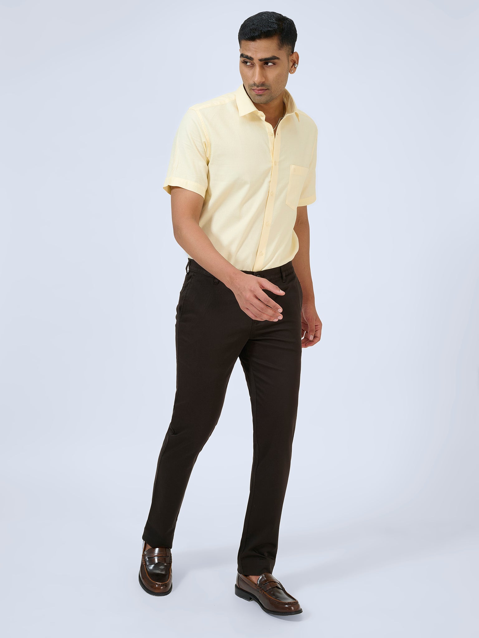 Earthly Mocha Satin Trousers