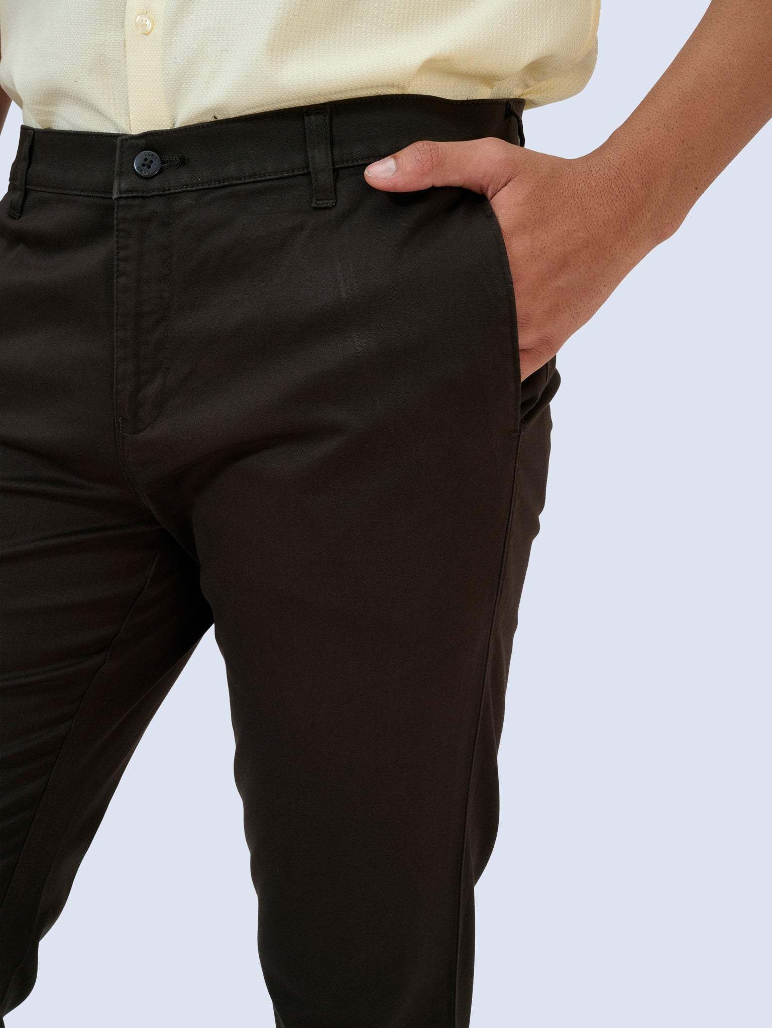 Earthly Mocha Satin Trousers
